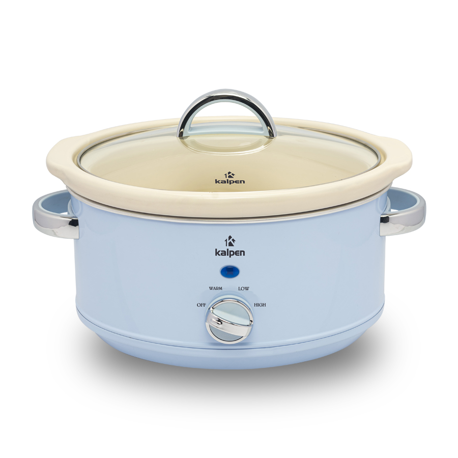 Nồi Nấu Chậm, Kho Cá, Ninh Hầm.. KALPEN SK1, Thố Sứ Bầu Dục 3,5L, Nắp Vung Kính
