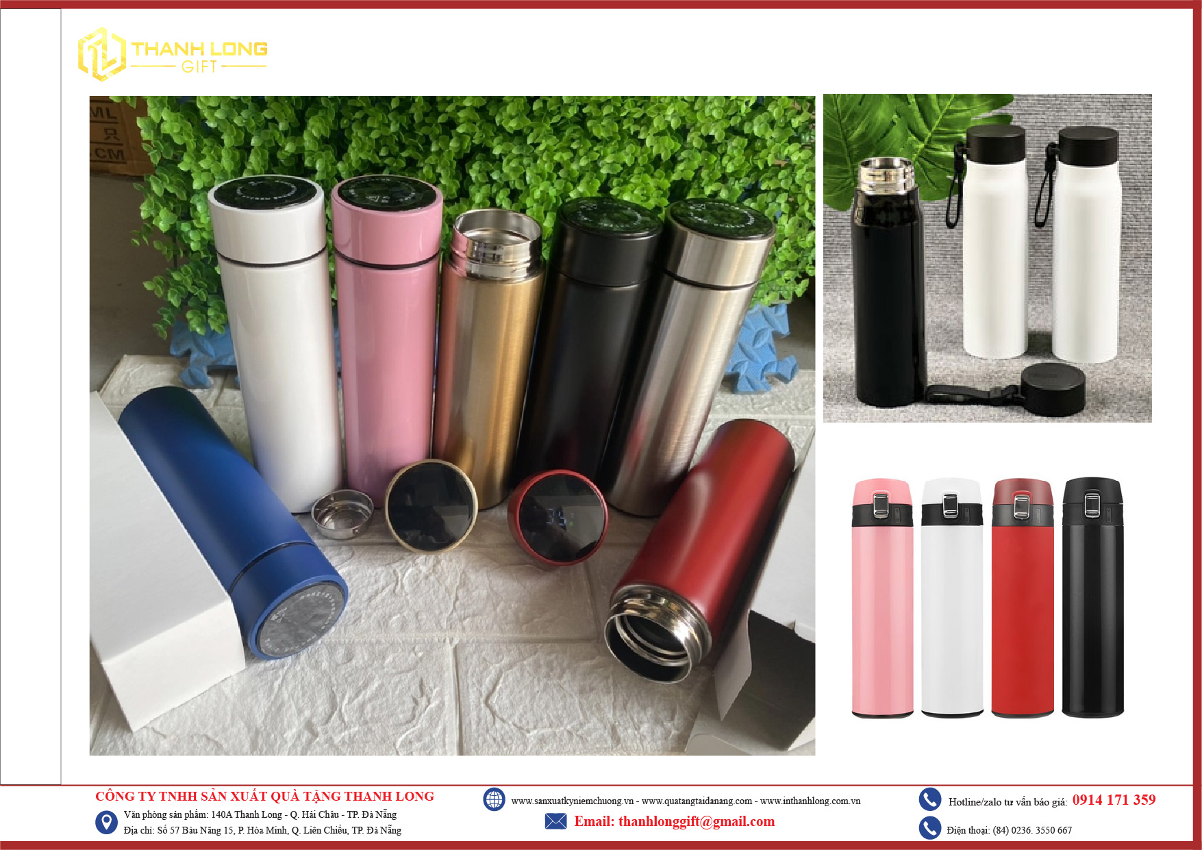 Bình giữ nhiệt giá rẻ- in ấn logo theo yêu cầu khách hàng