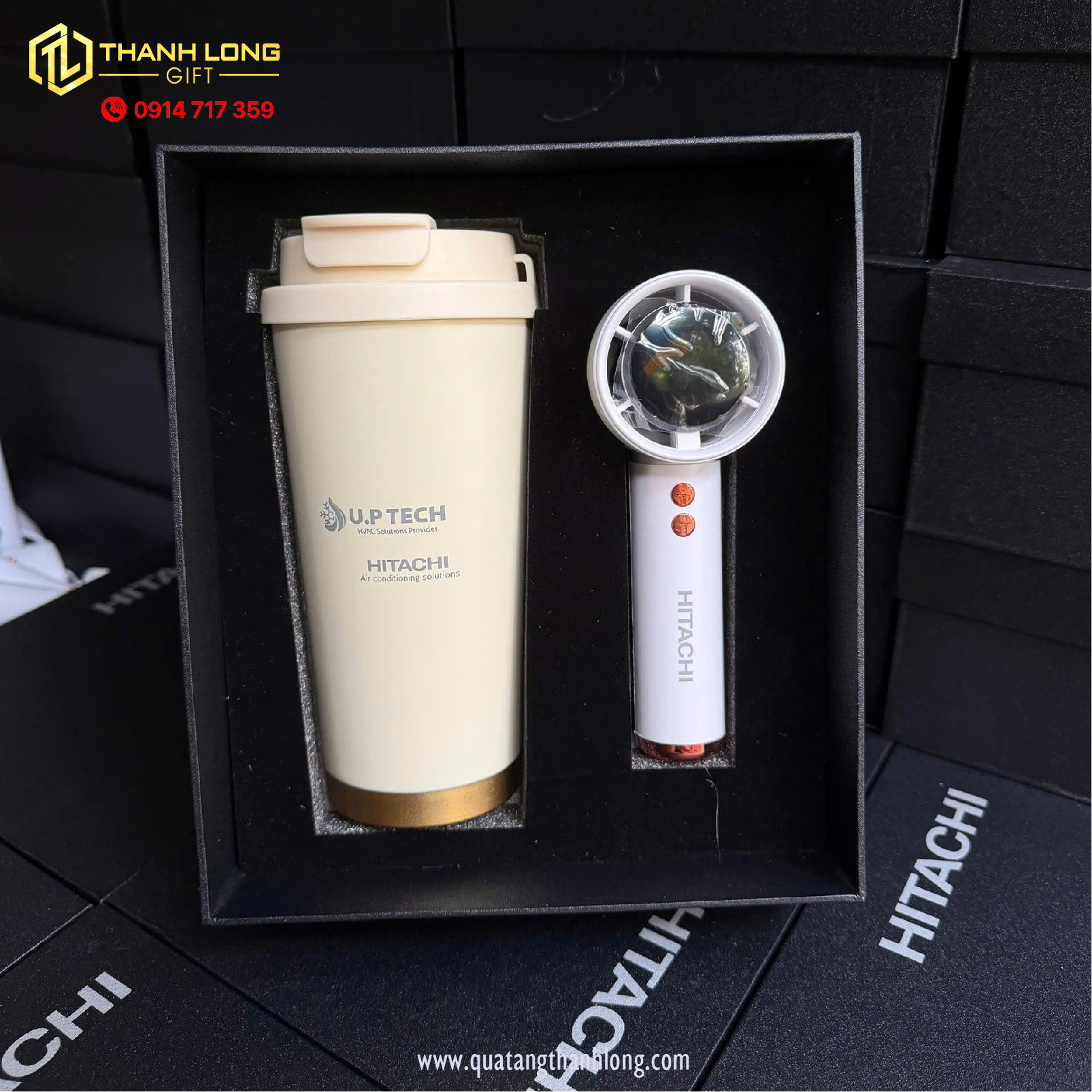 Bộ giftset ly giữ nhiệt và quạt