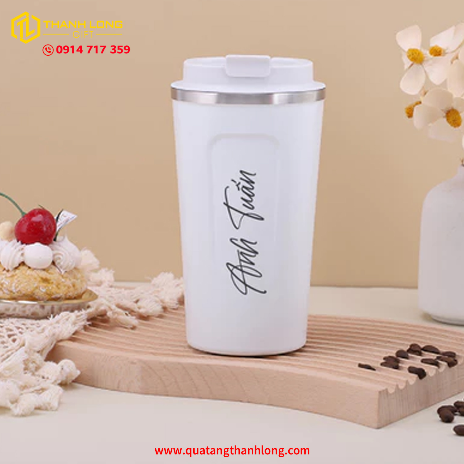 Ly Giữ Nhiệt 500ml In Theo Yêu Cầu Đậm Dấu Ấn Riêng