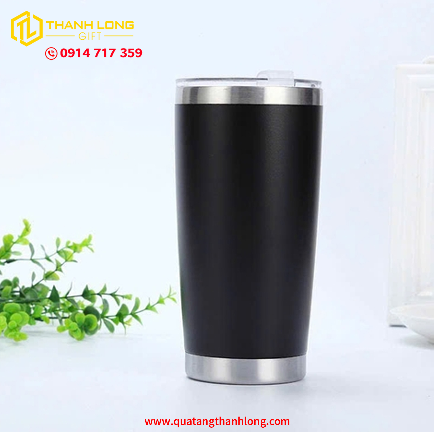 Ly giữ nhiệt 600ml in logo
