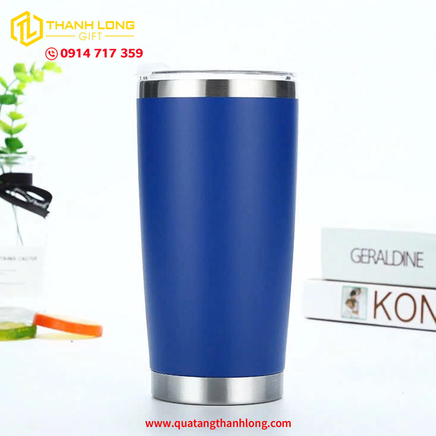 Ly giữ nhiệt 600ml in logo