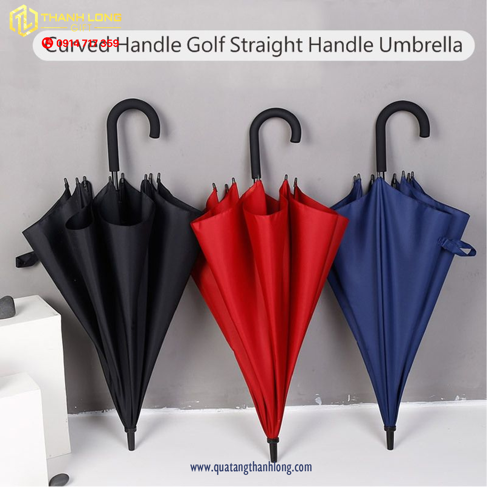 Dù Cầm Tay Gấp 3 tự động 2 chiều Mikazuki