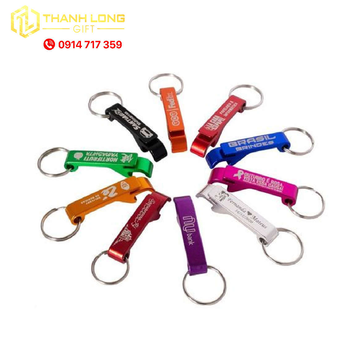 MÓC KHÓA KIM LOẠI KHUI BIA mk03