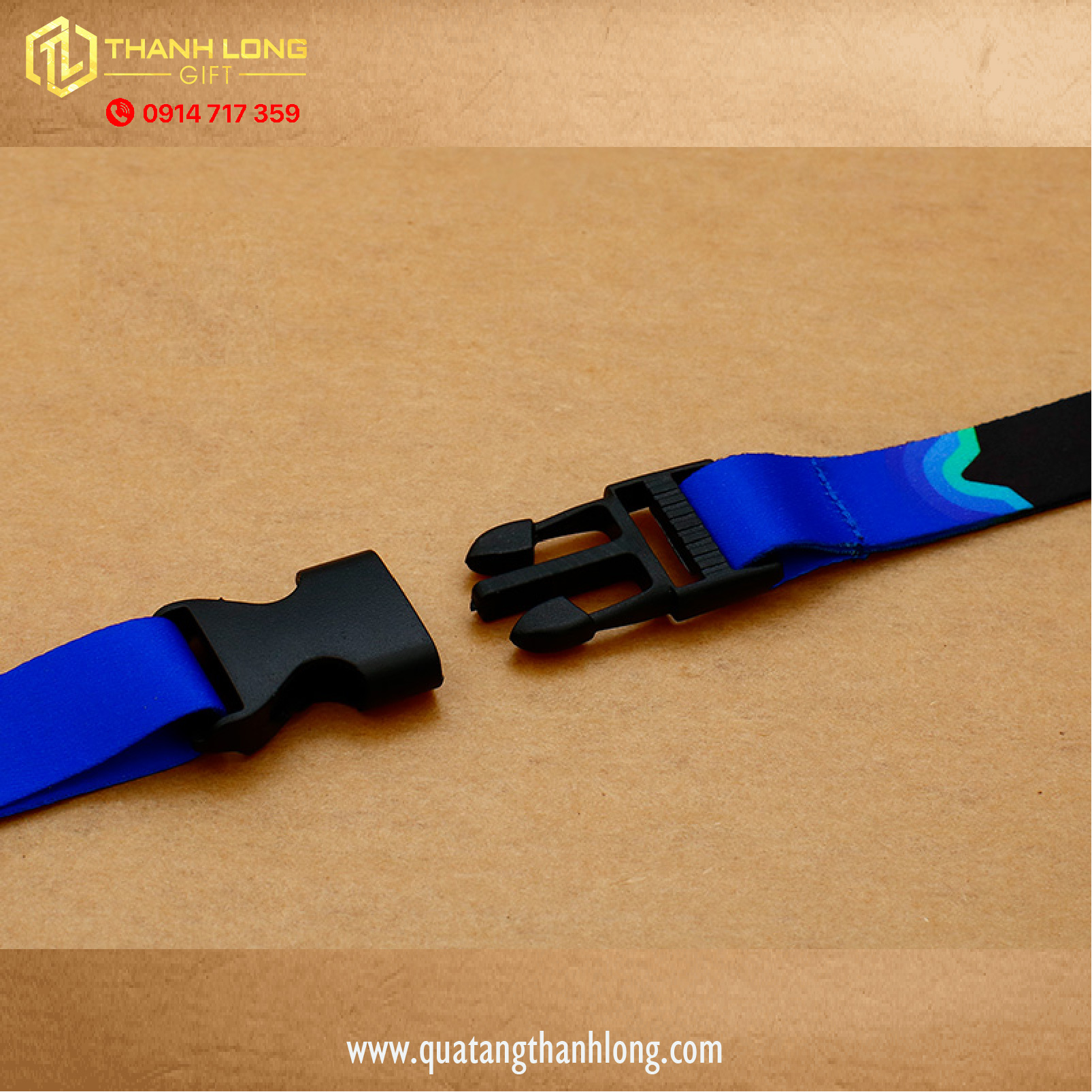 Dây đeo thẻ nhân viên cao cấp in theo yêu cầu