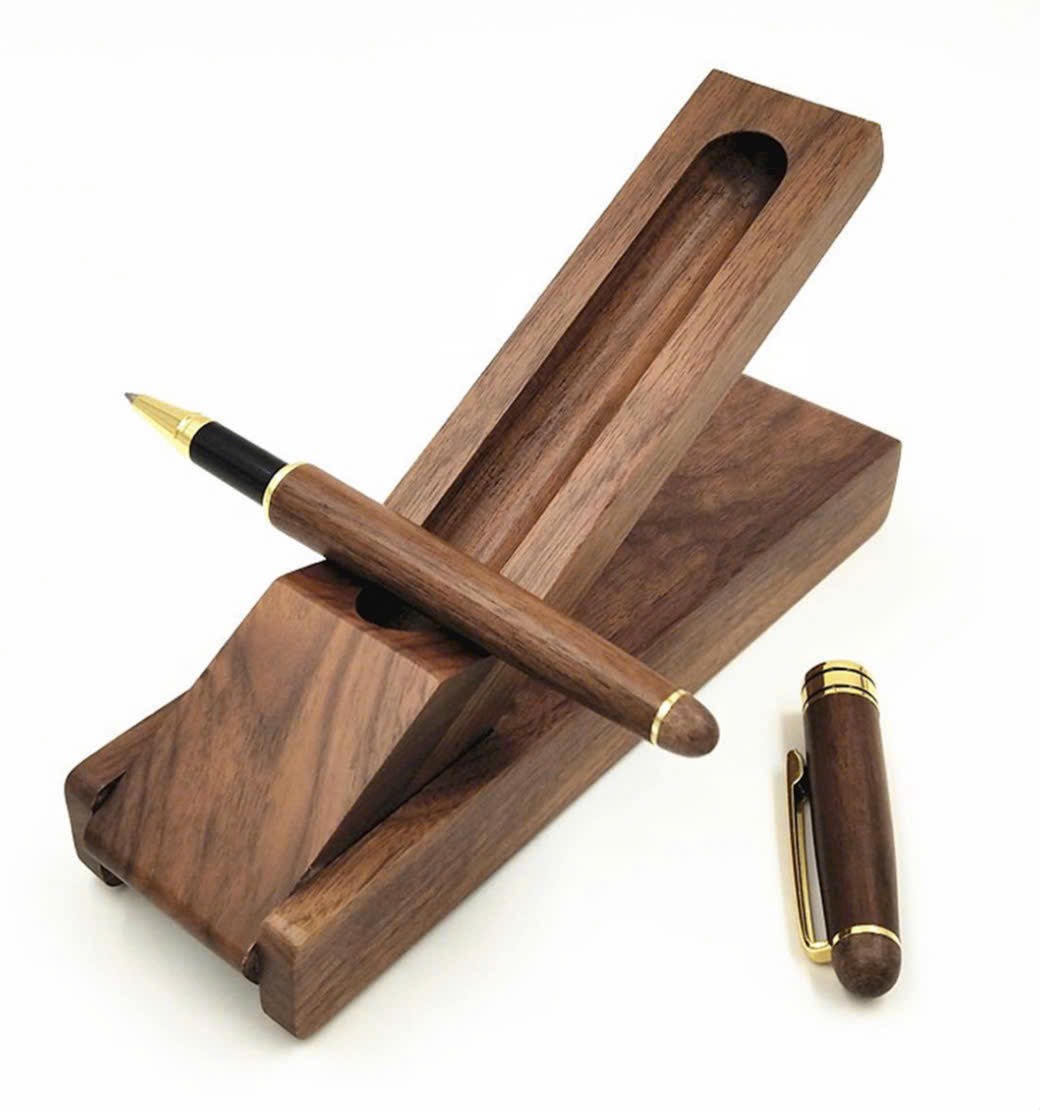 Bút gỗ nâu sồi