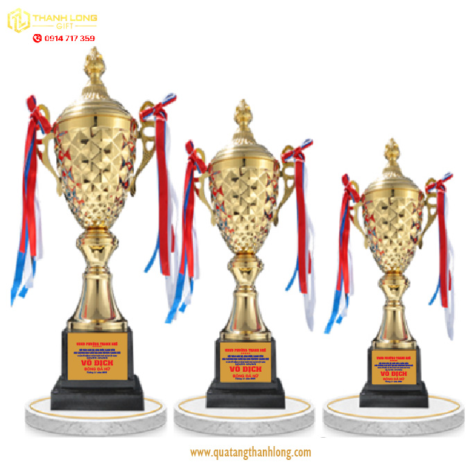 Cúp bóng đá kim loại - in logo theo yêu cầu MÃ 7708