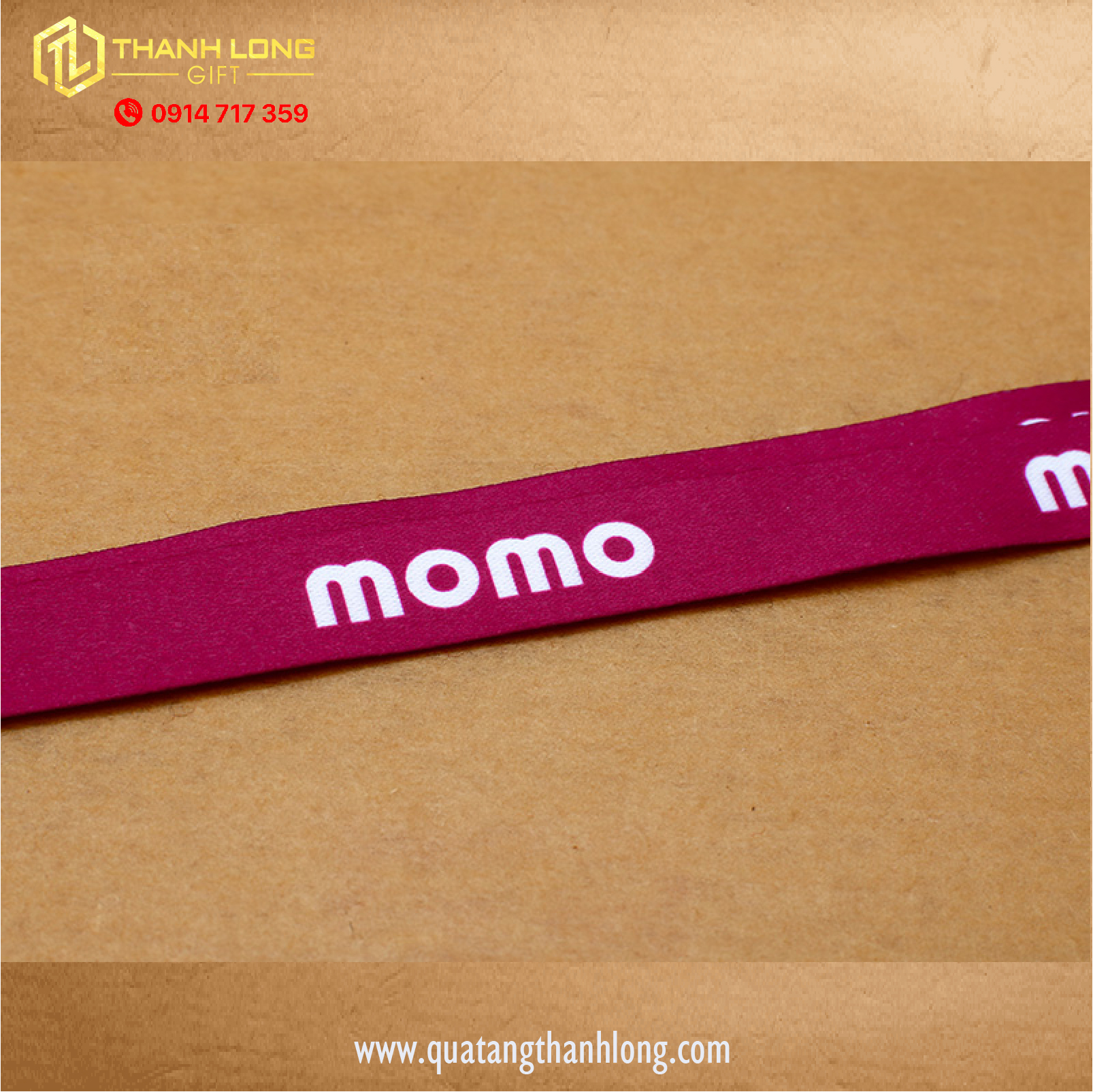 dây đeo bảng tên gắn móc kim lọa in theo yêu cầu