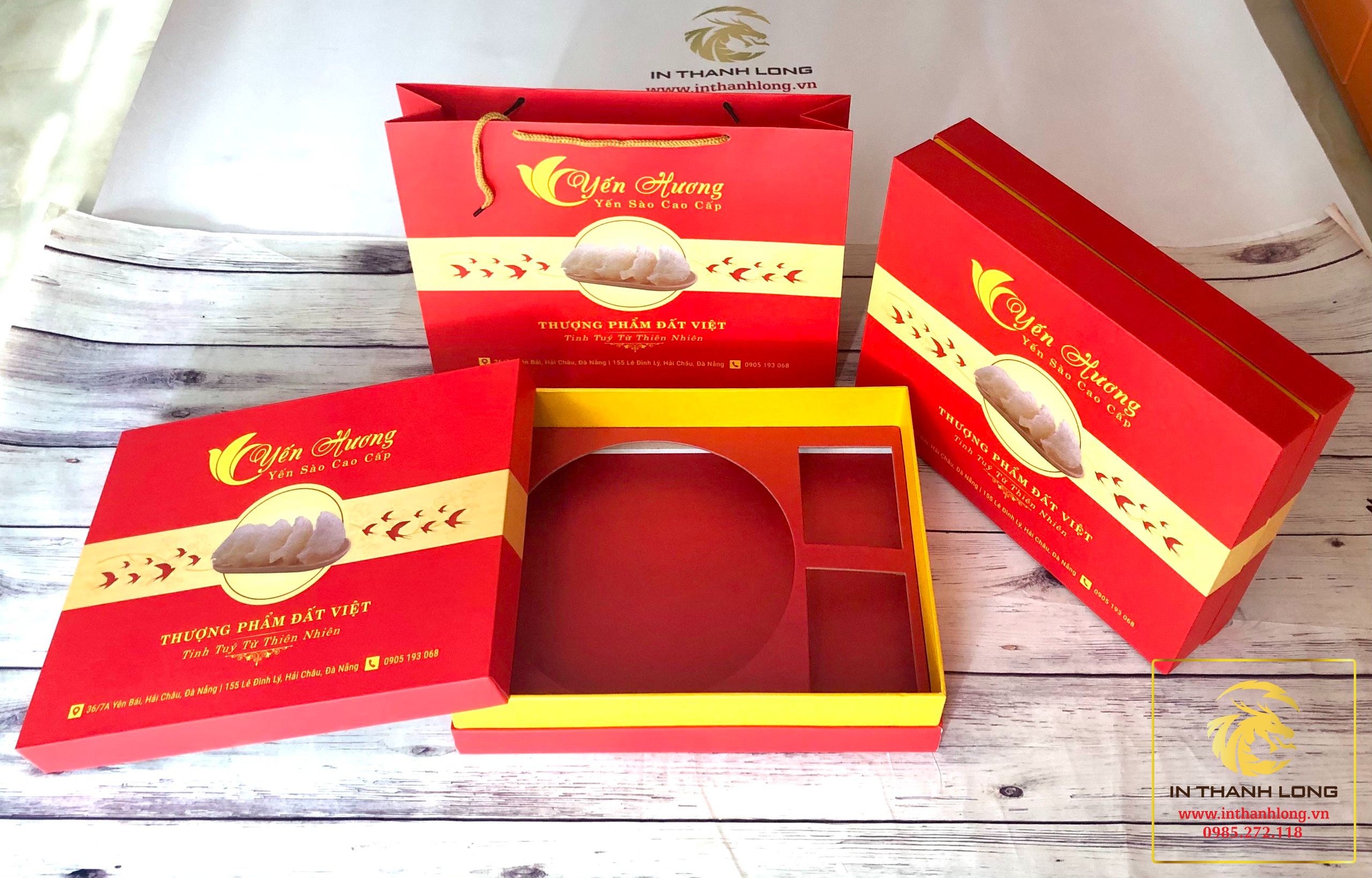 Hộp Yến Sào Nắp Âm Dương Dựng Thành