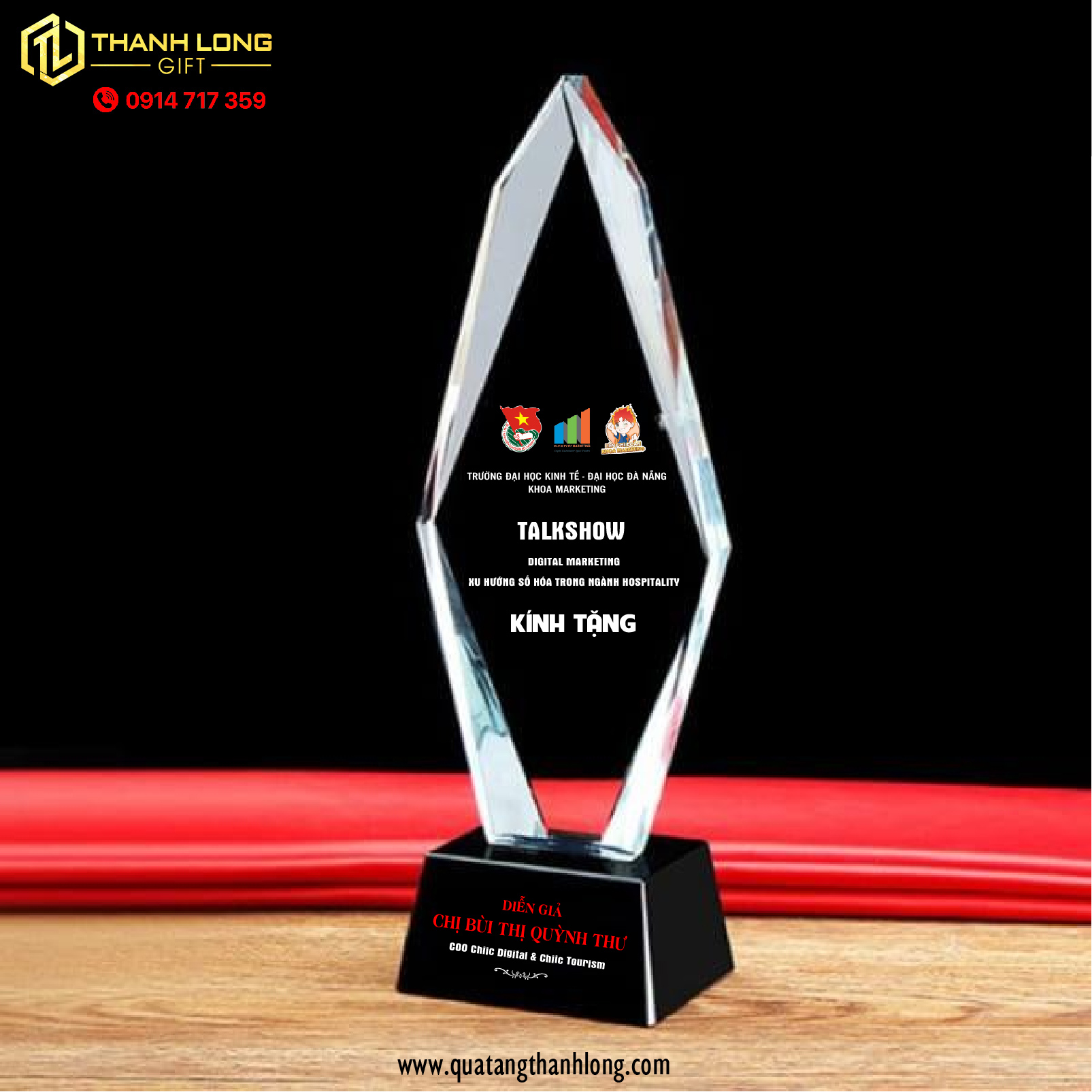 Cúp Thủy Tinh Mũi Nhọn