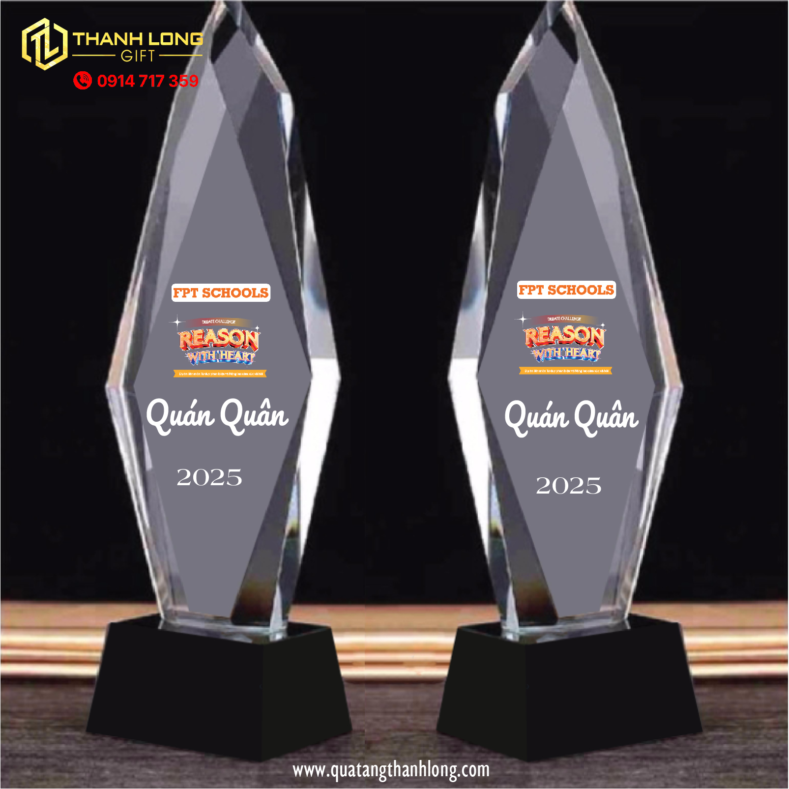 Cúp Thủy Tinh Mũi Nhọn