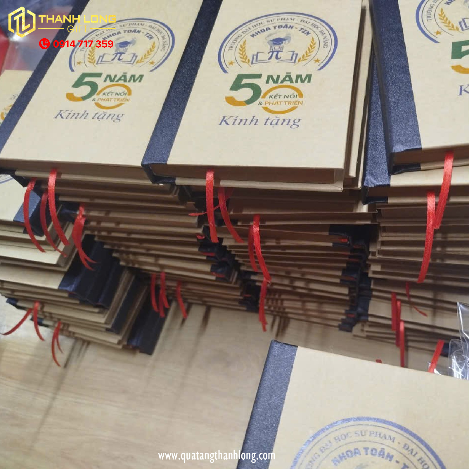 Sổ tay in logo , giấy kraft - Đại Học Đà Nẵng