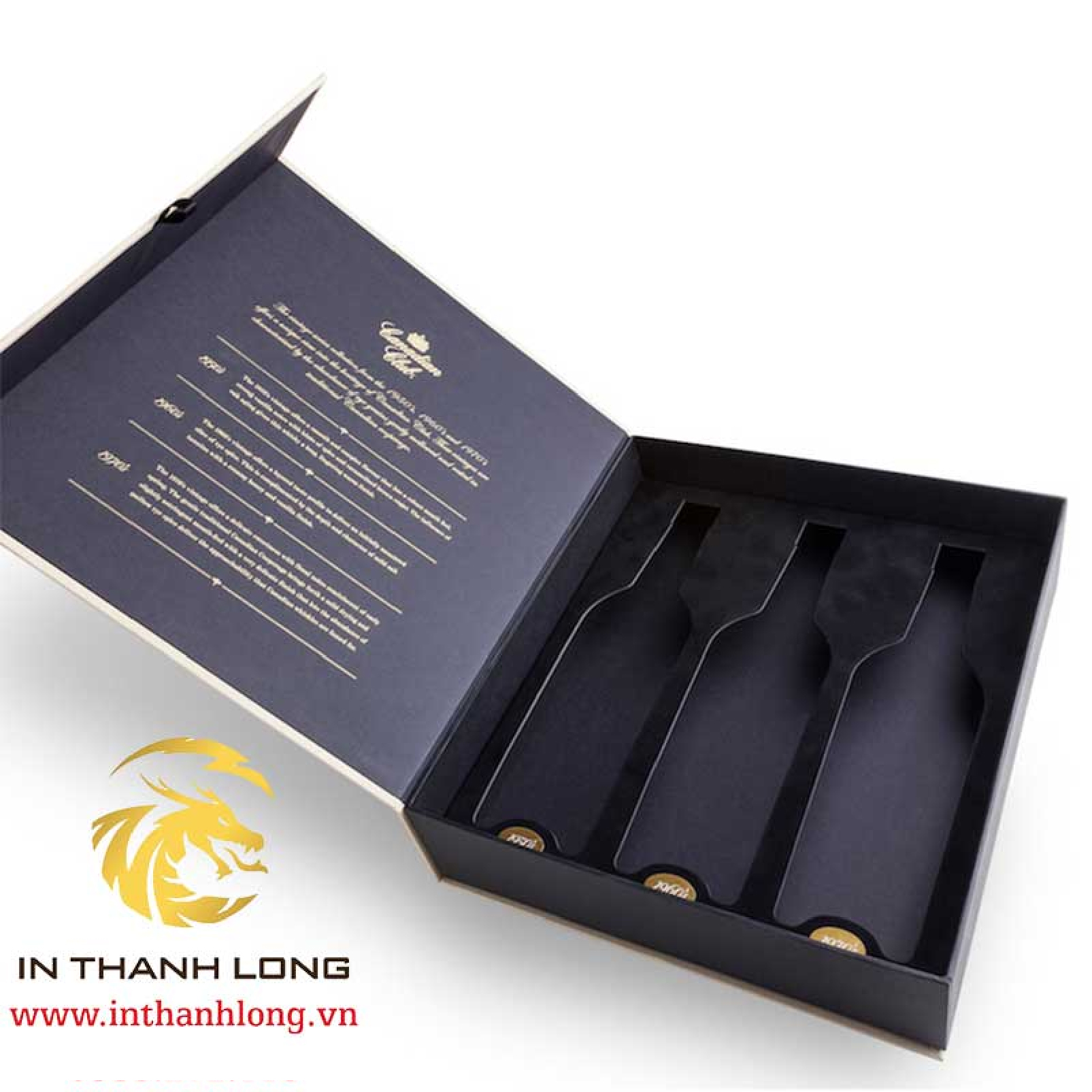Hộp Rượu Vang Nắp Nam Châm
