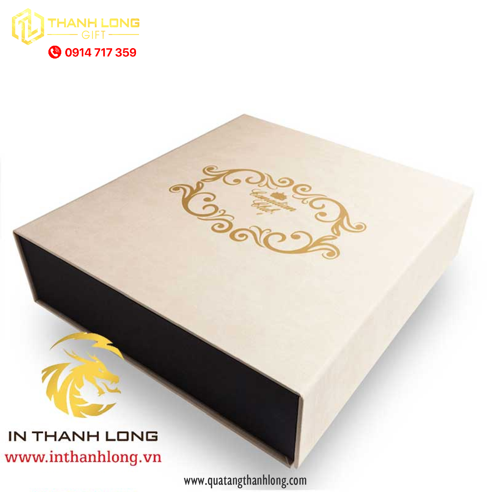 Hộp Rượu Vang Nắp Nam Châm