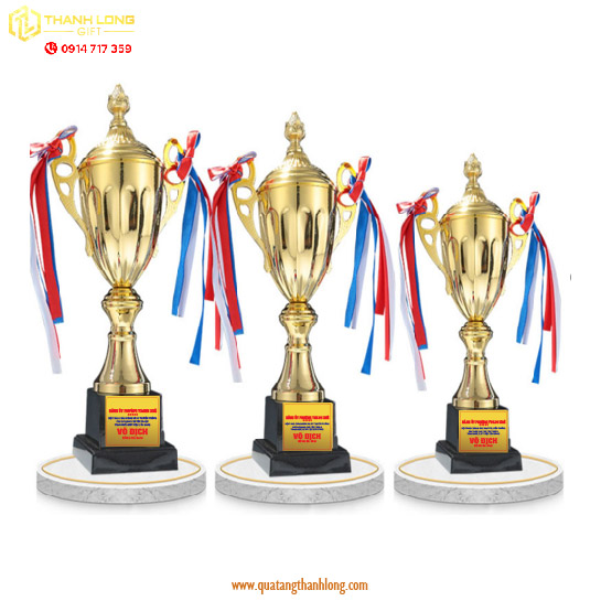 Cúp bóng đá kim loại - in logo theo yêu cầu - 7706