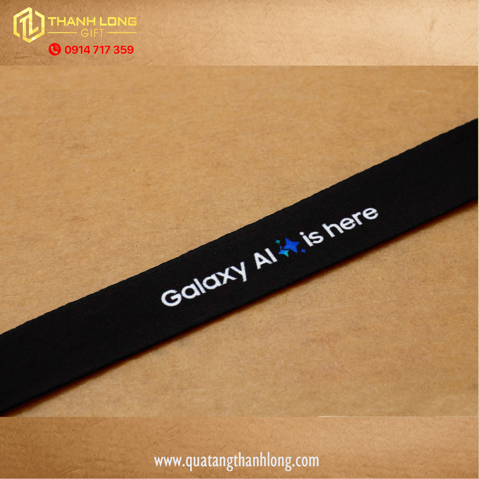 Dây đeo thẻ nhân viên cao cấp in theo yêu cầu