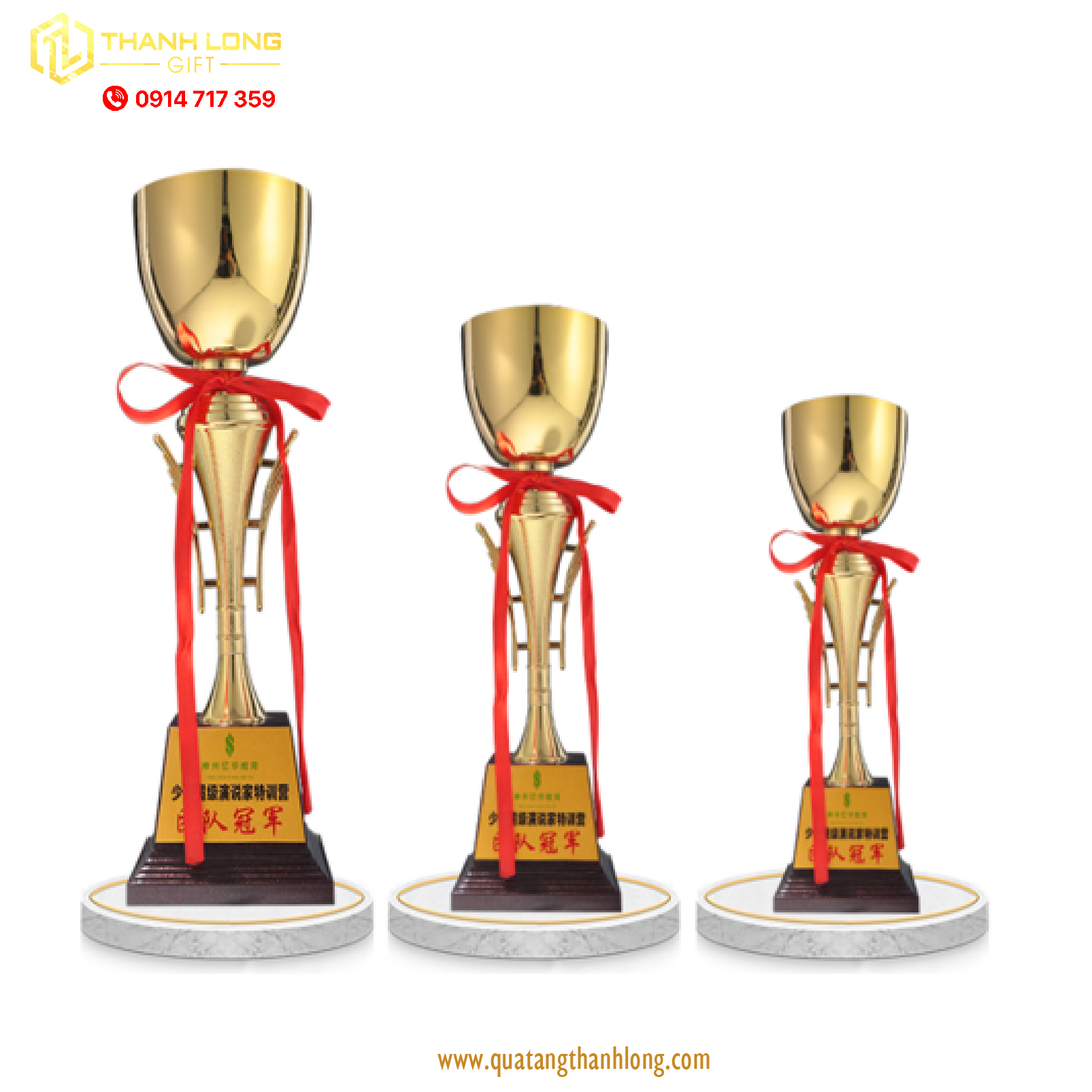 Cúp Pickleball kim loại  - in logo theo yêu cầu