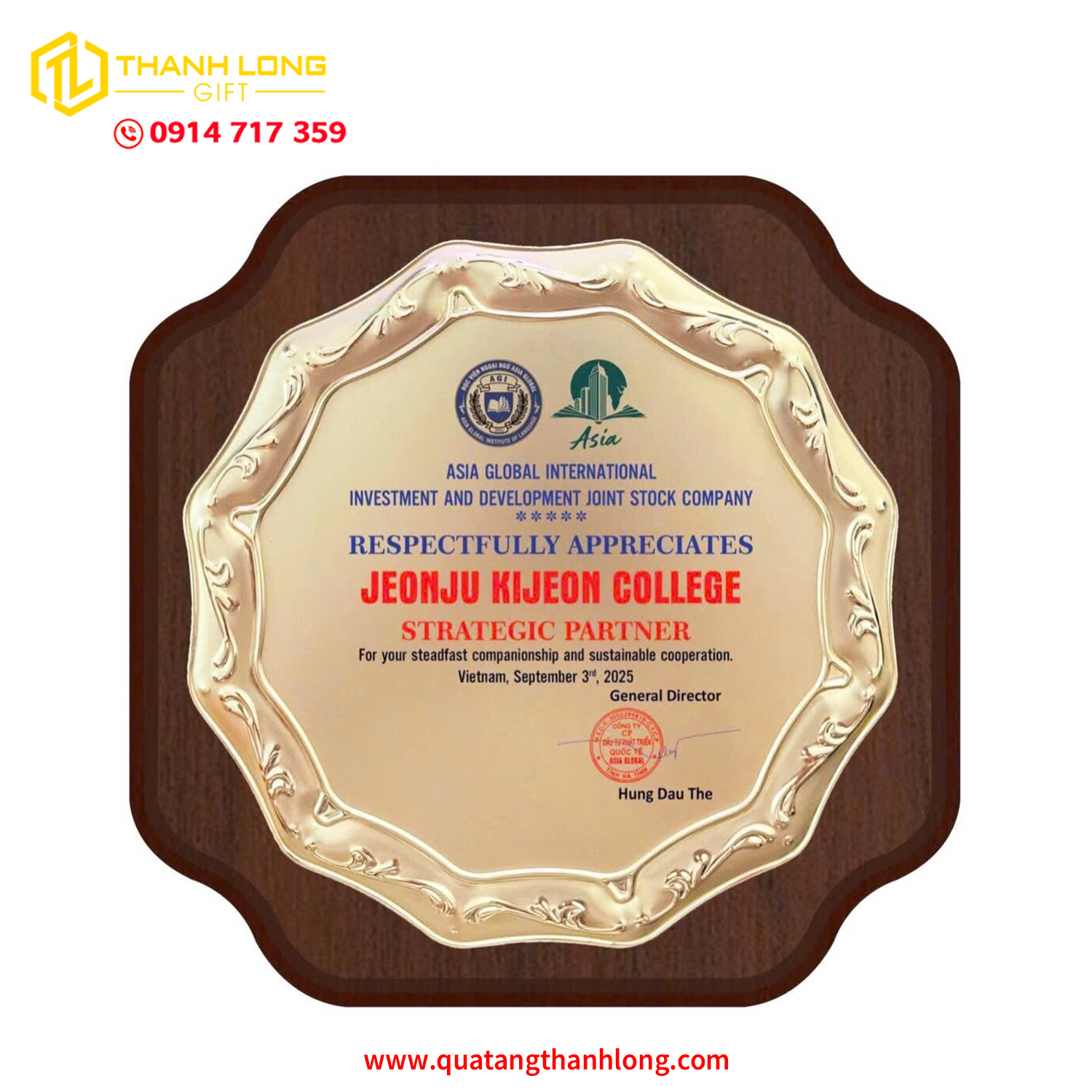 Bảng Vinh Danh Vuông Ép Kim Loại Y tế Đà Nẵng