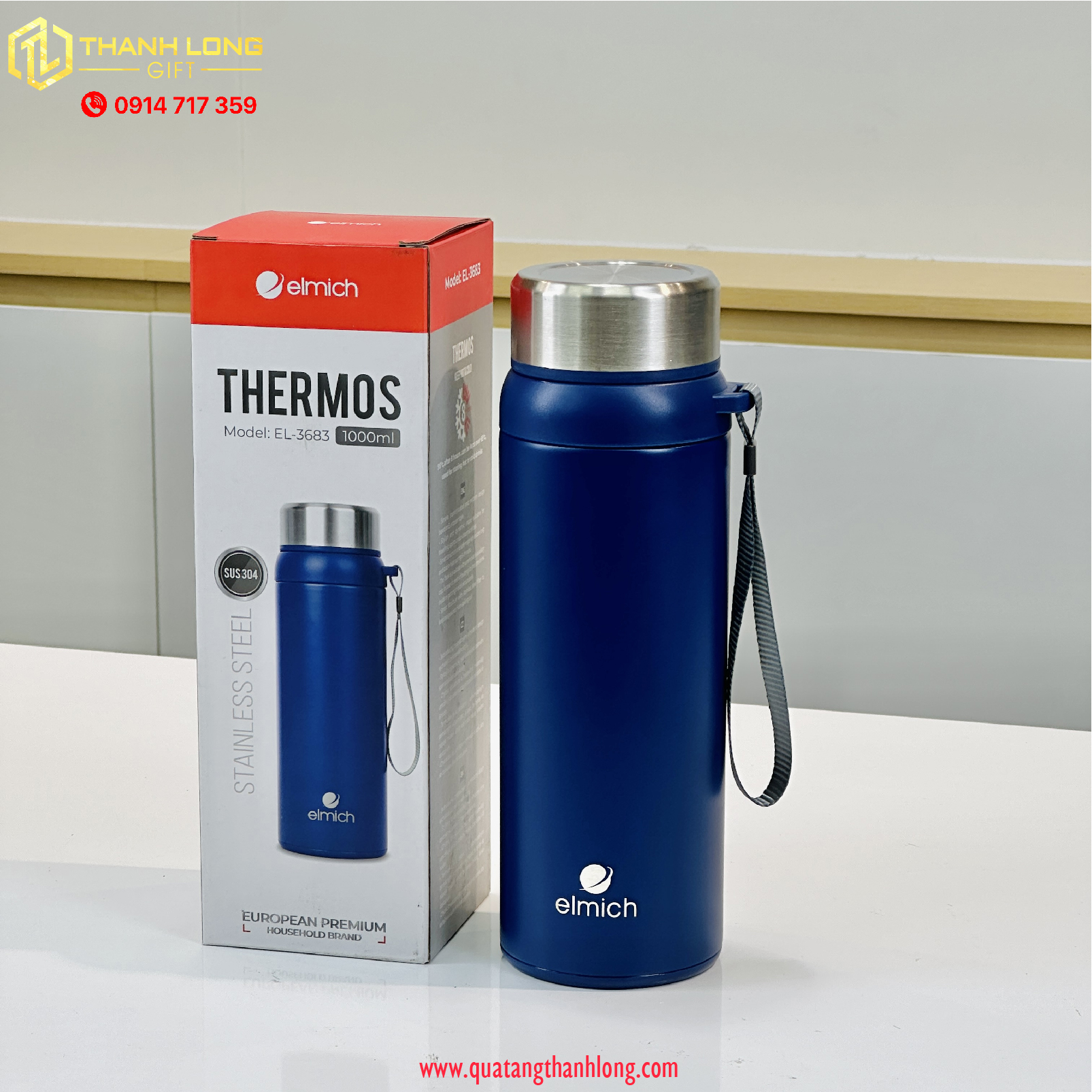 Bình giữ nhiệt Elmich thể tích 1000ml