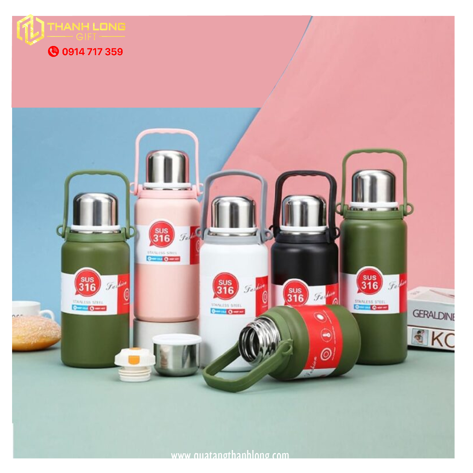 Bình Giữ Nhiệt Quai Xách