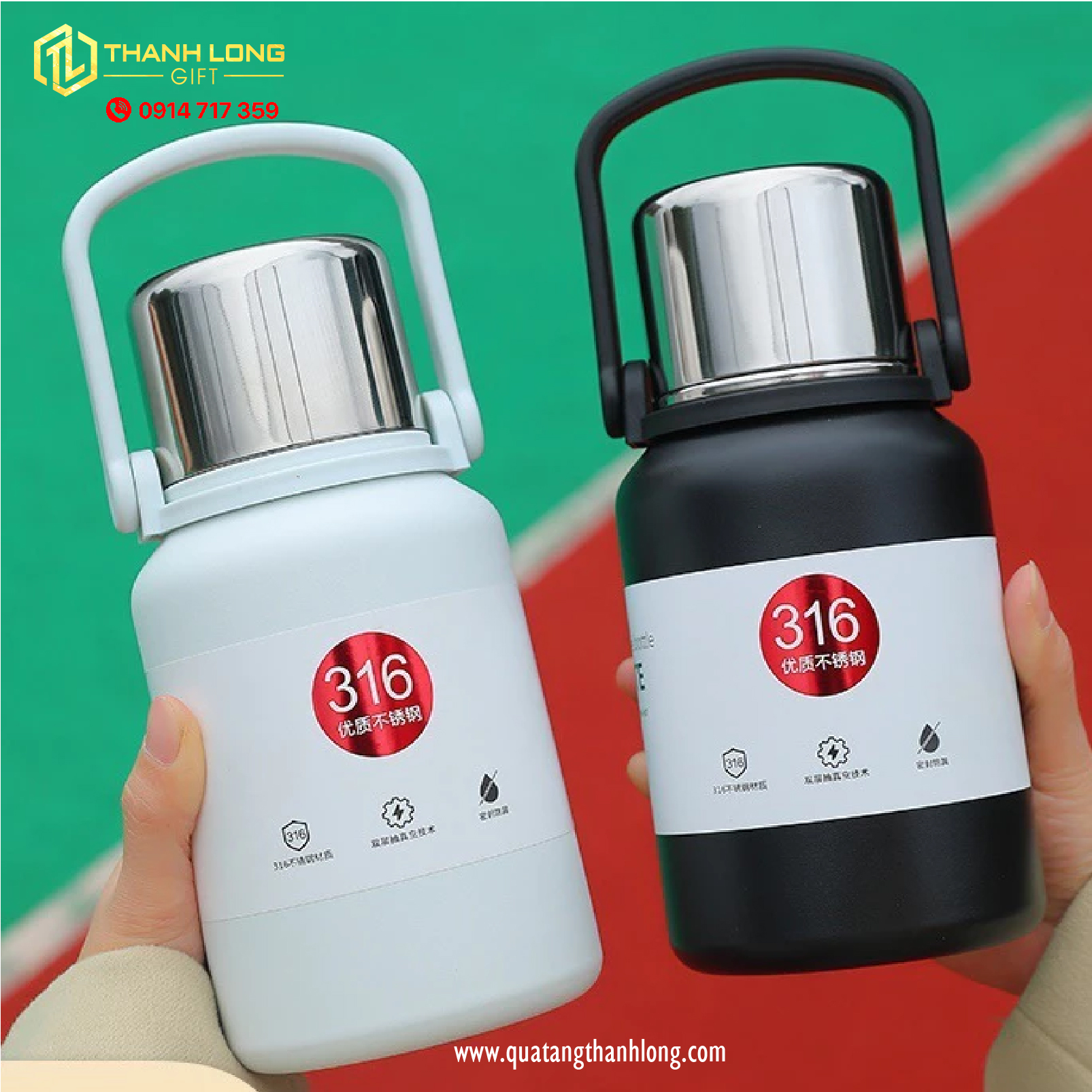 Bình Giữ Nhiệt Quai Xách