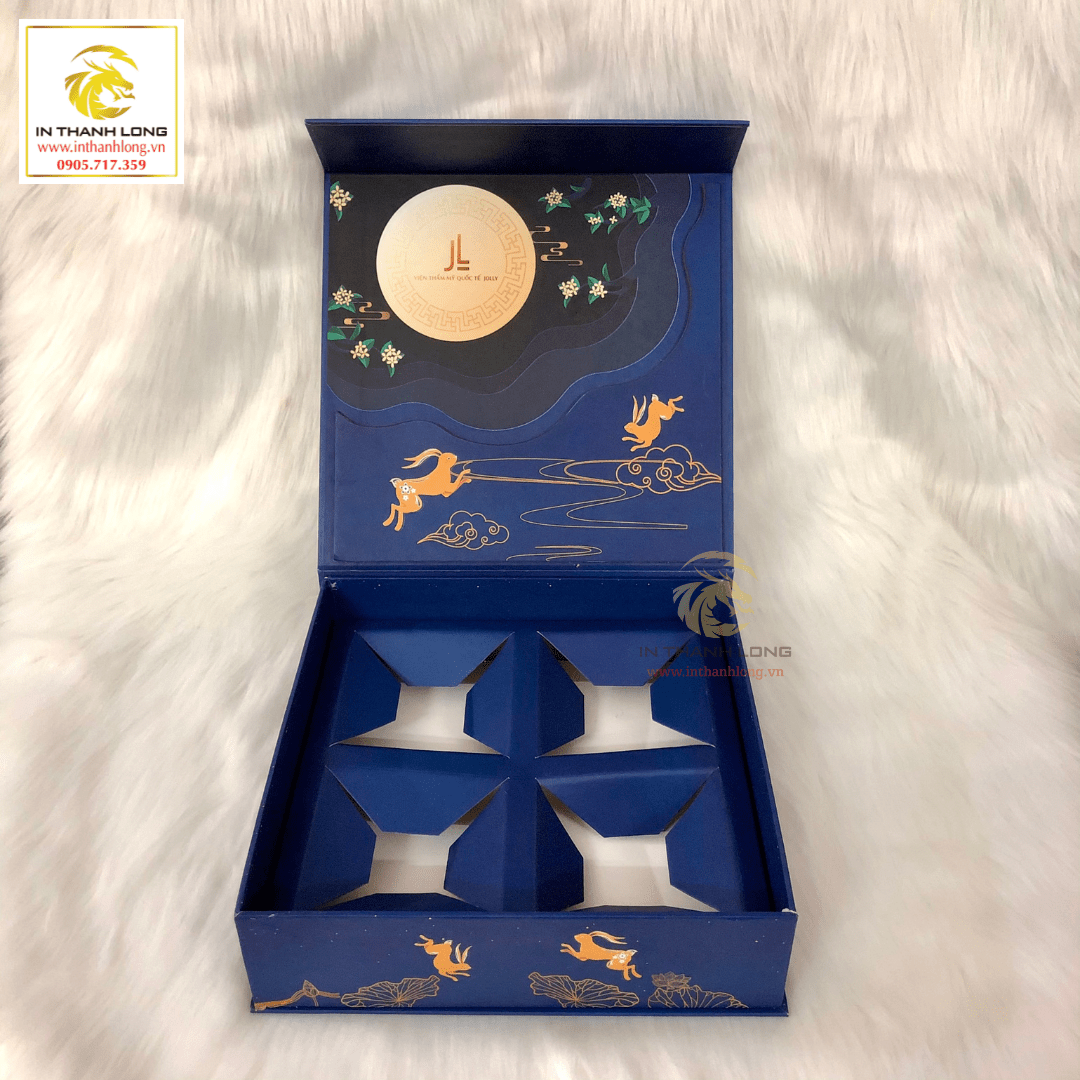 Hộp Bánh Trung Thu Nắp Lật Nam Châm