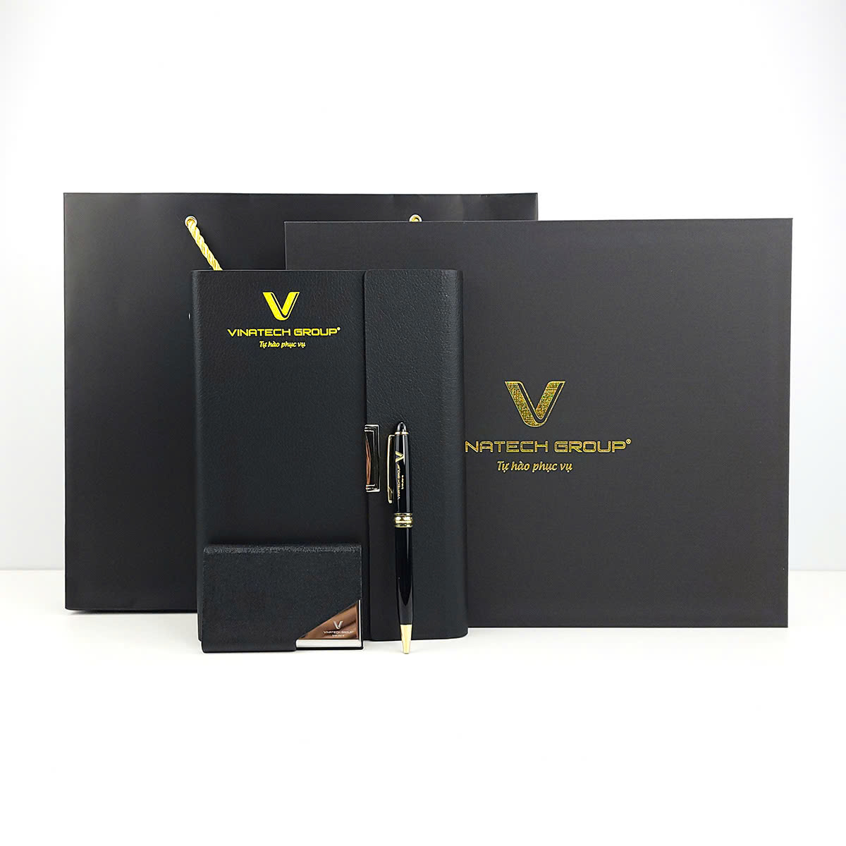 Bộ gift set Sổ da in logo theo yêu cầu