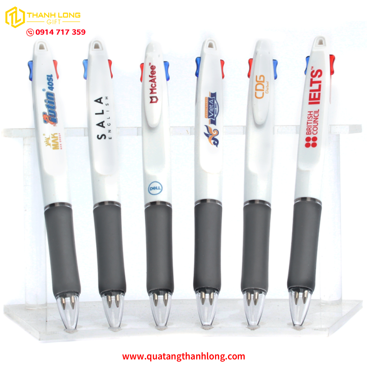 Bút Bi Nhựa 2 Ngòi W2088