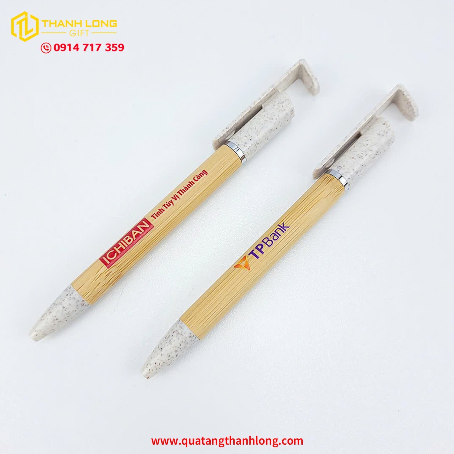 Bút Bi Vỏ Tre BP7001 In Logo Theo Yêu Cầu