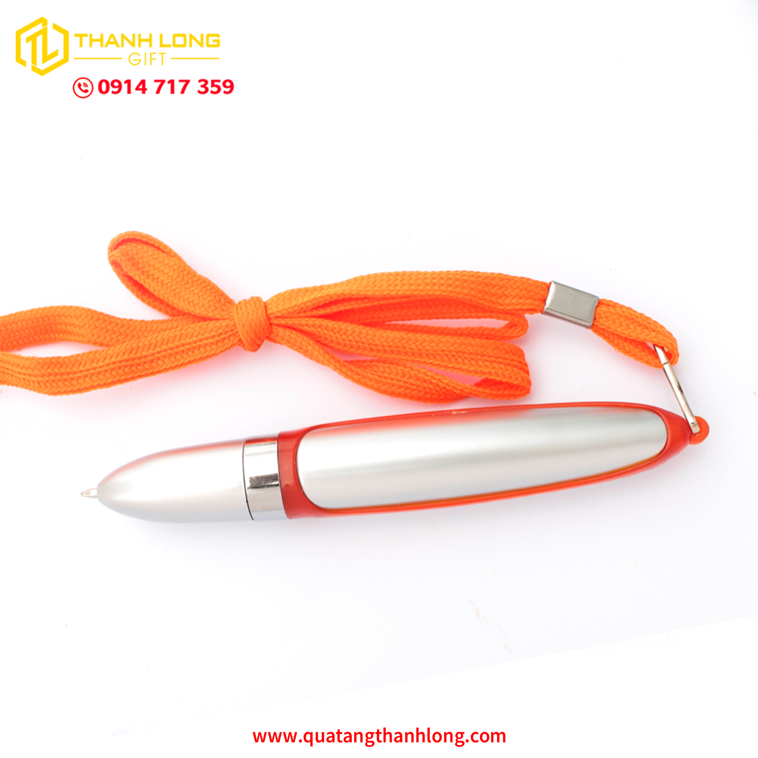 Bút Bi Nhựa BP-1797A Có Dây Đeo Tiện Lợi