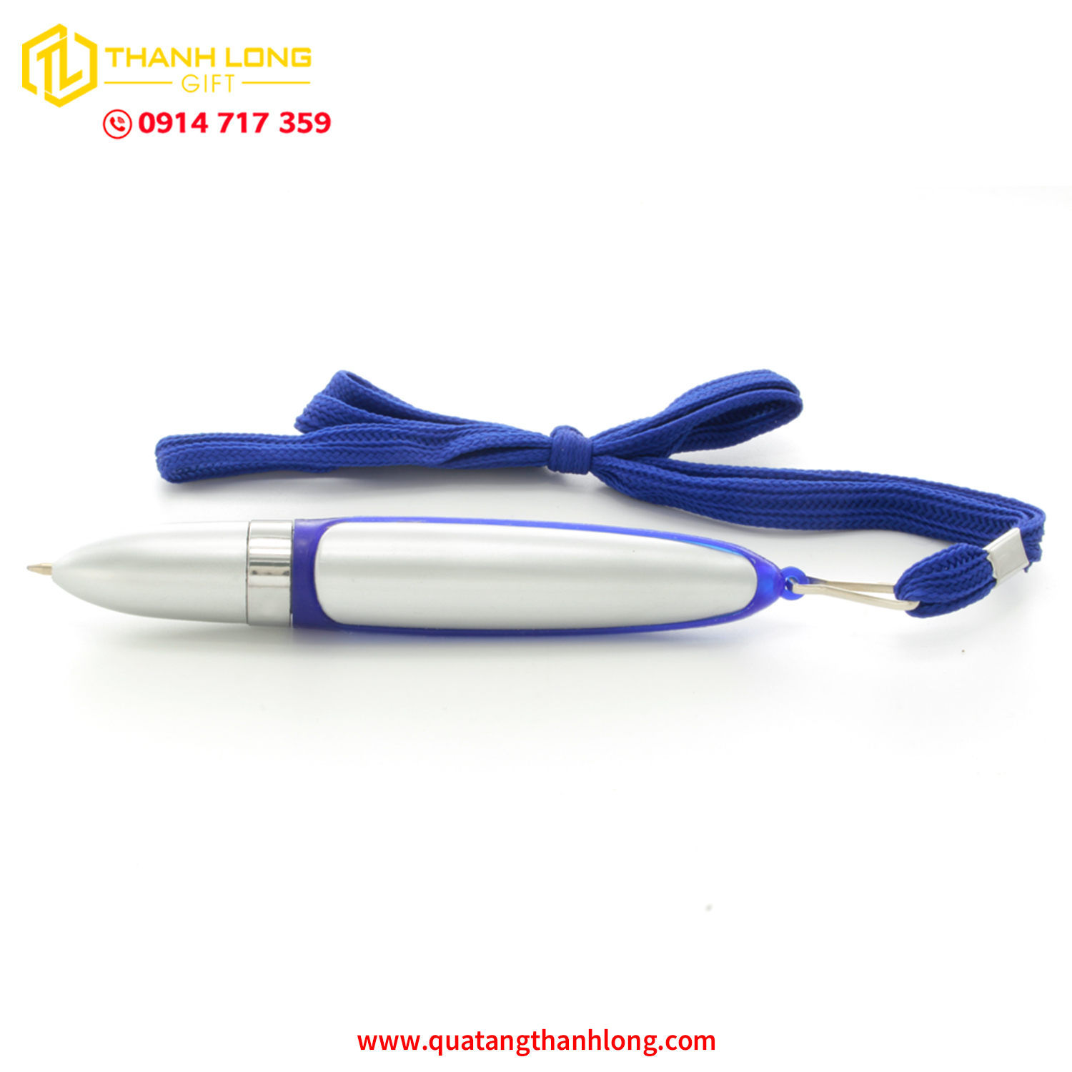 Bút Bi Nhựa BP-1797A Có Dây Đeo Tiện Lợi