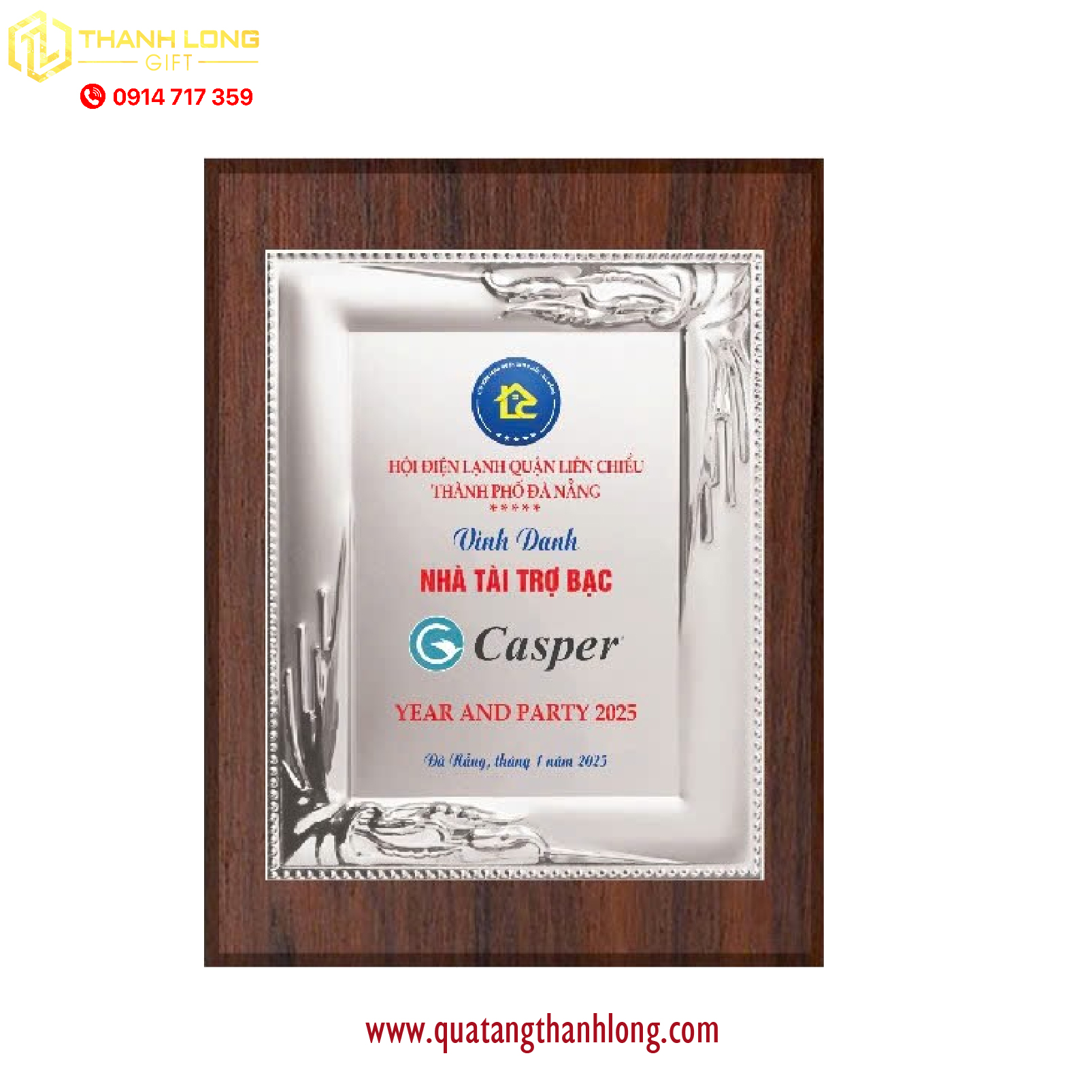 Bảng vinh danh màu bạc cao cấp in theo yêu cầu