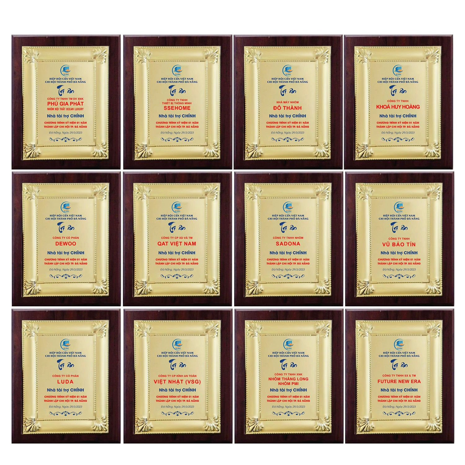 Bảng Vinh Danh Cao Cấp Cho Lễ Trao Giải