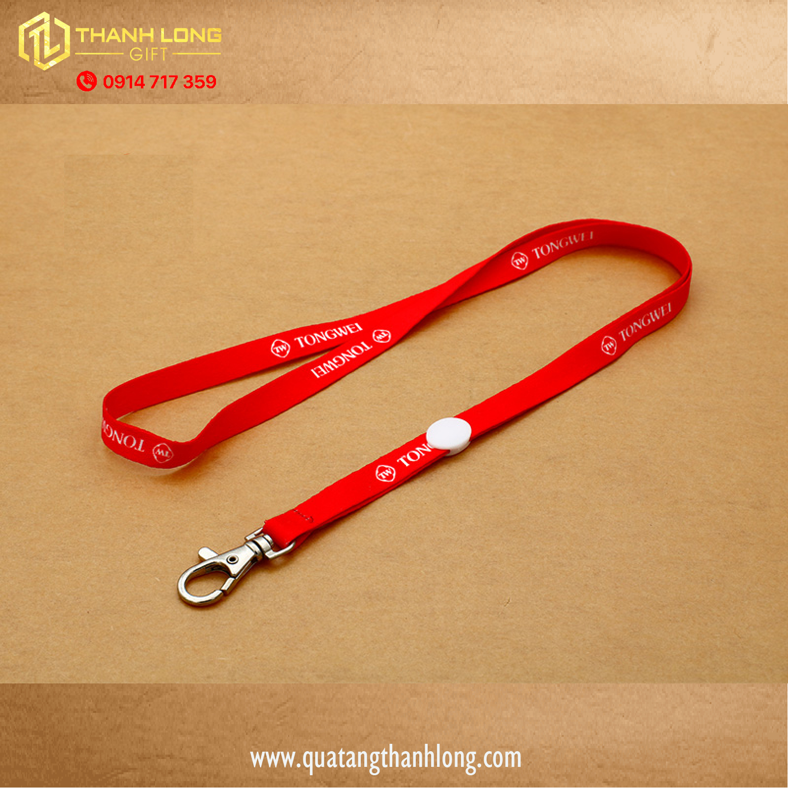 Dây đeo thẻ tên nhân viên in ấn theo yêu cầu