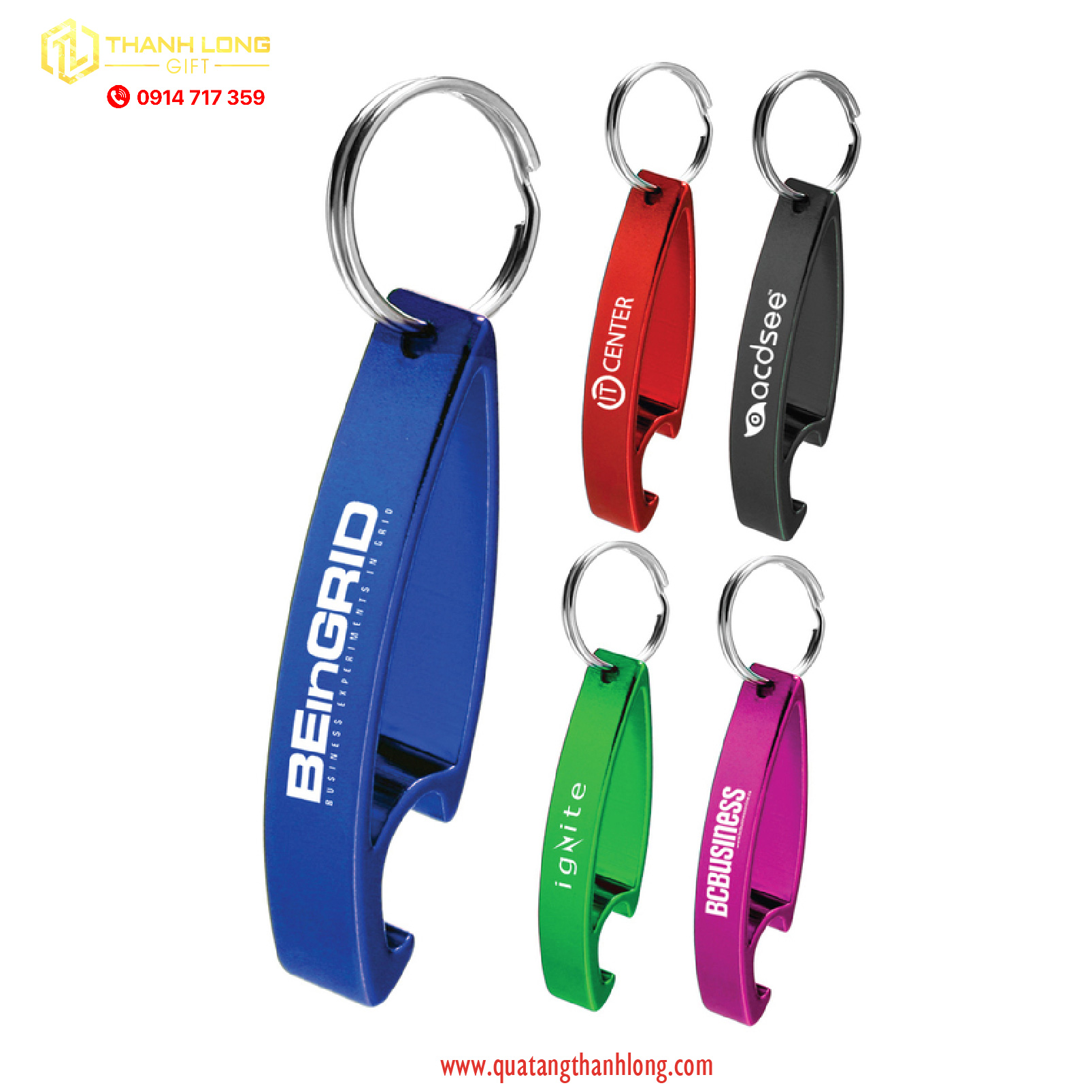 Móc khóa khui bia - in logo theo yêu cầu
