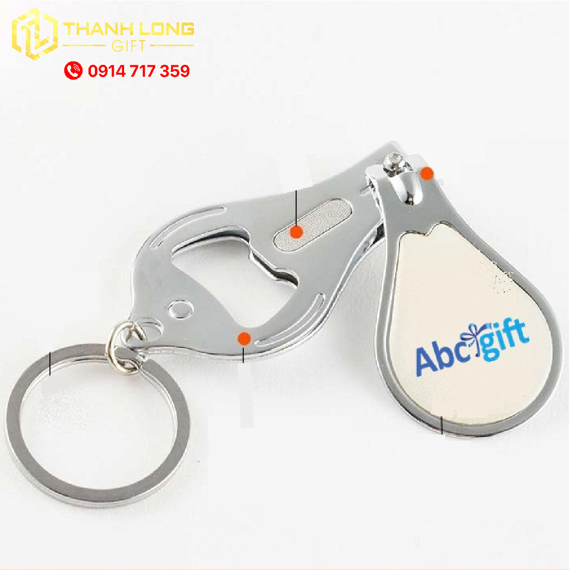 MÓC KHÓA KIM LOẠI KHUI BIA