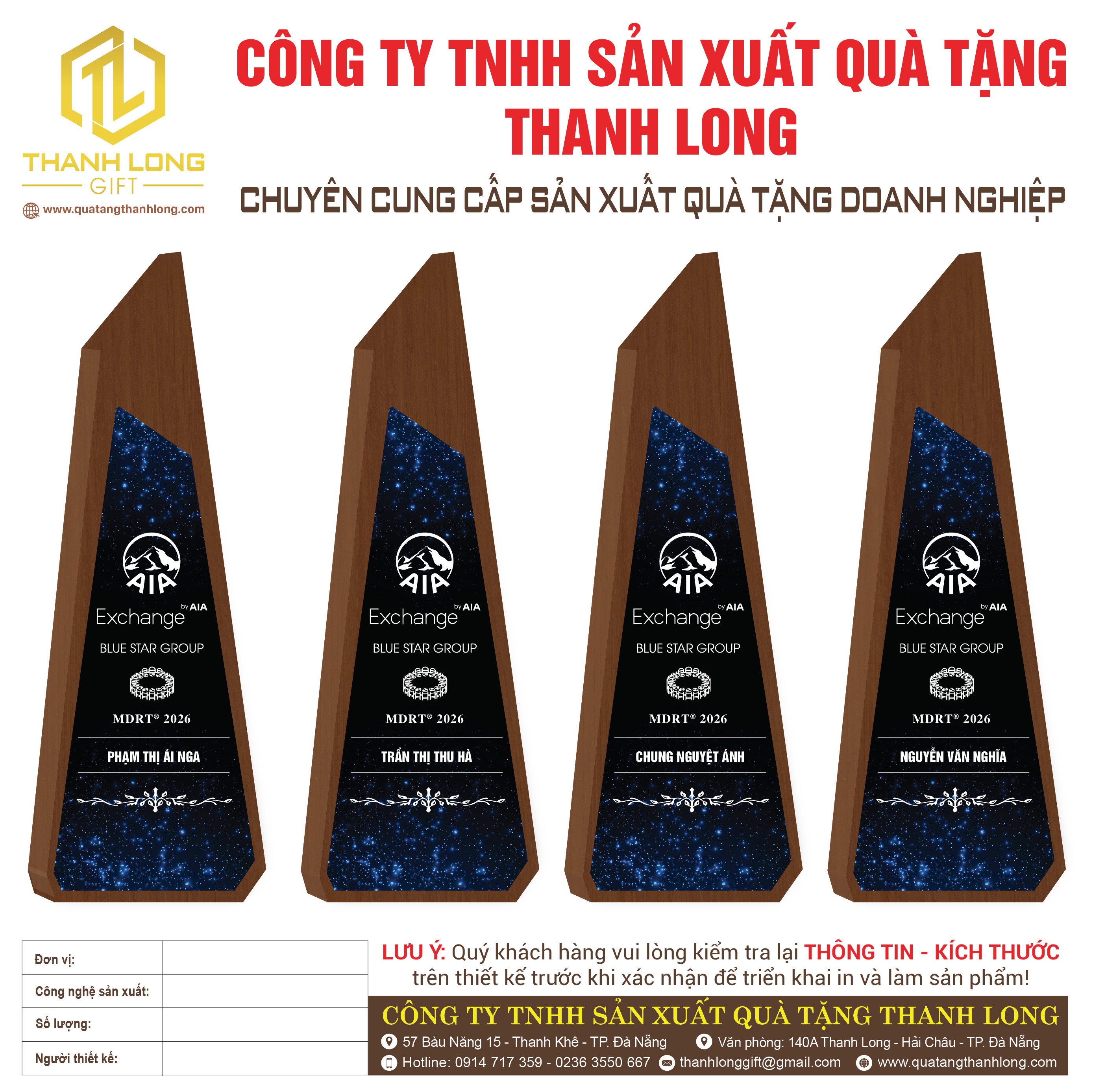 Cúp Pha Lê Áp Gỗ