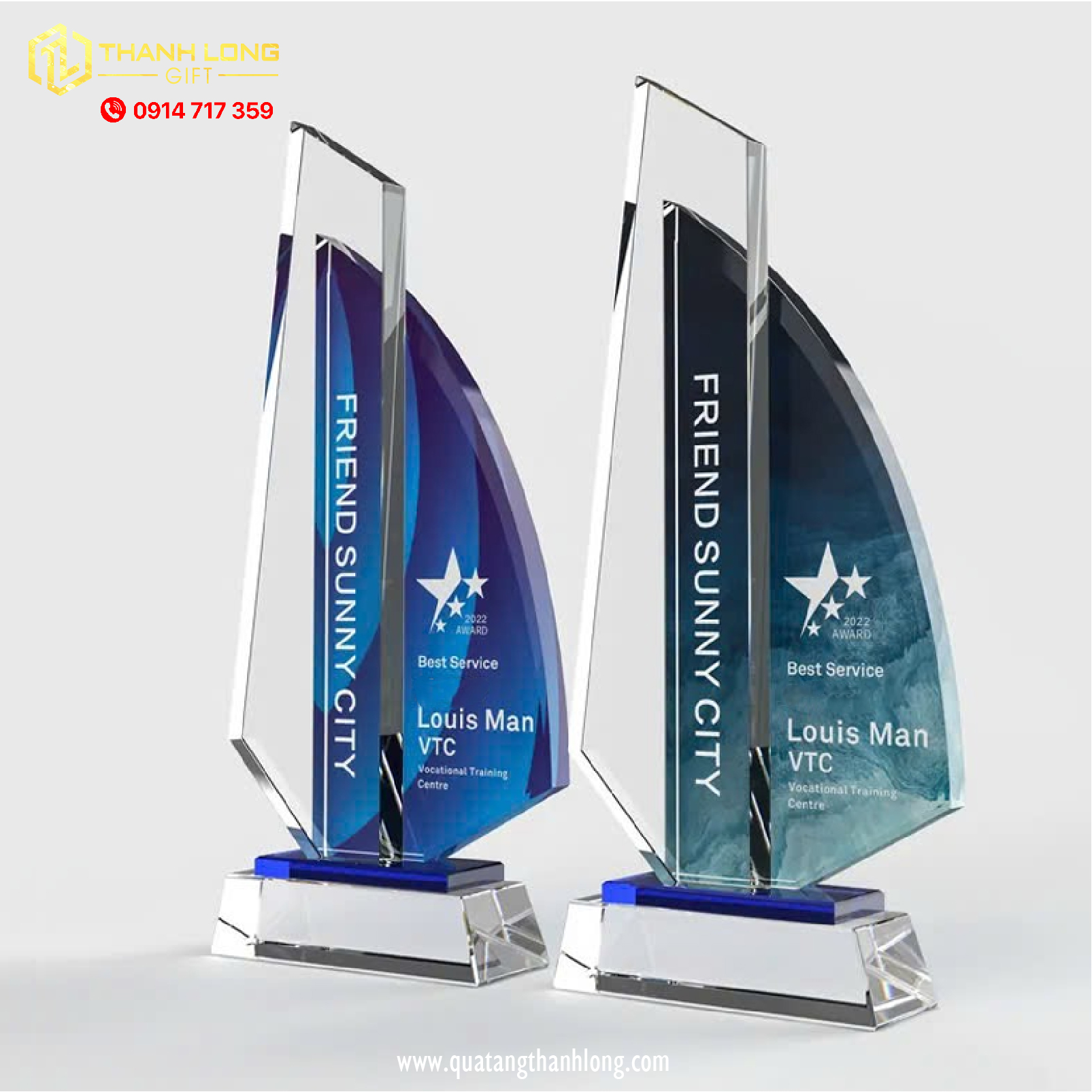 Cúp Pha Lê Cánh Buồm