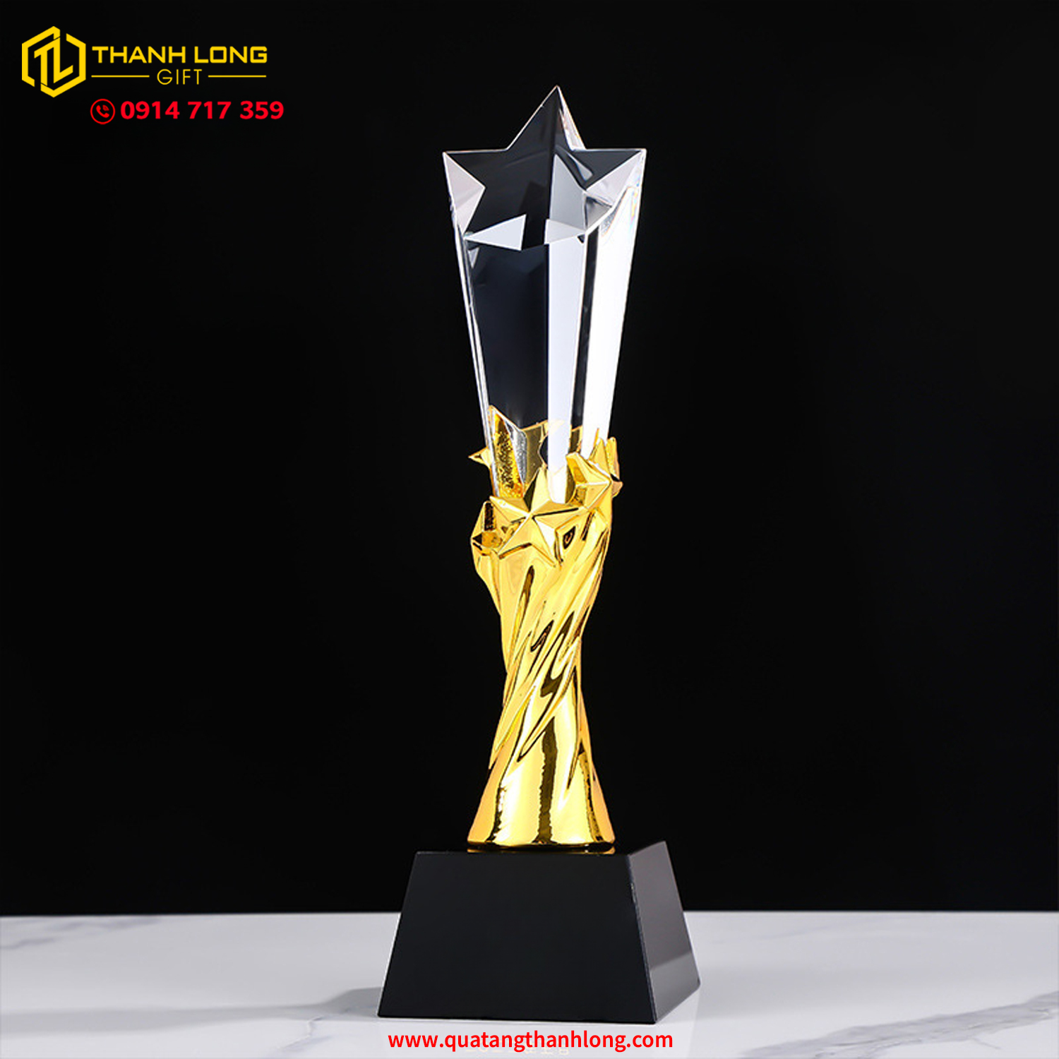 Cúp Pha Lê Ngôi Sao Tôn Vinh Thành Công