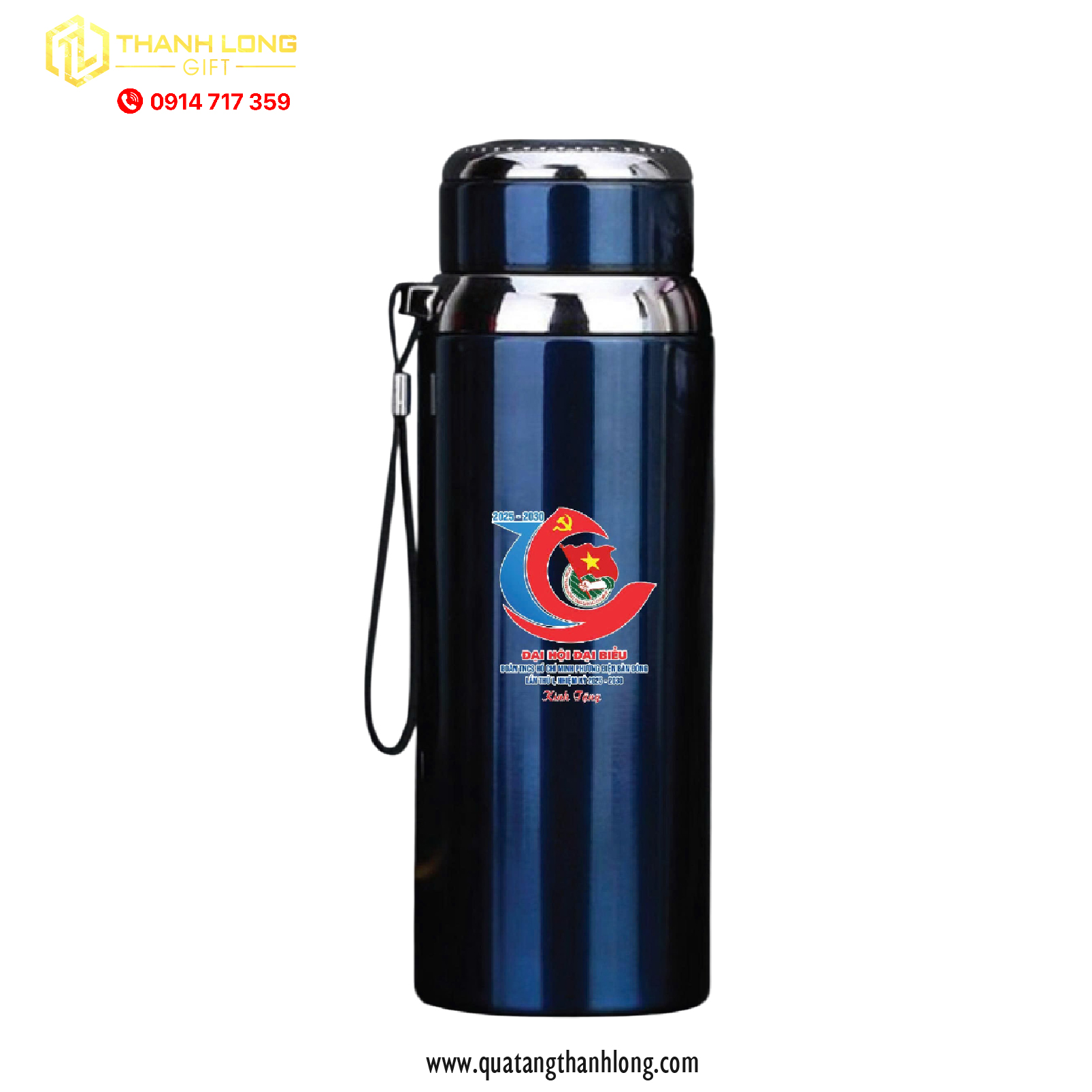 Bình giữ nhiệt 800ml in logo theo yêu cầu