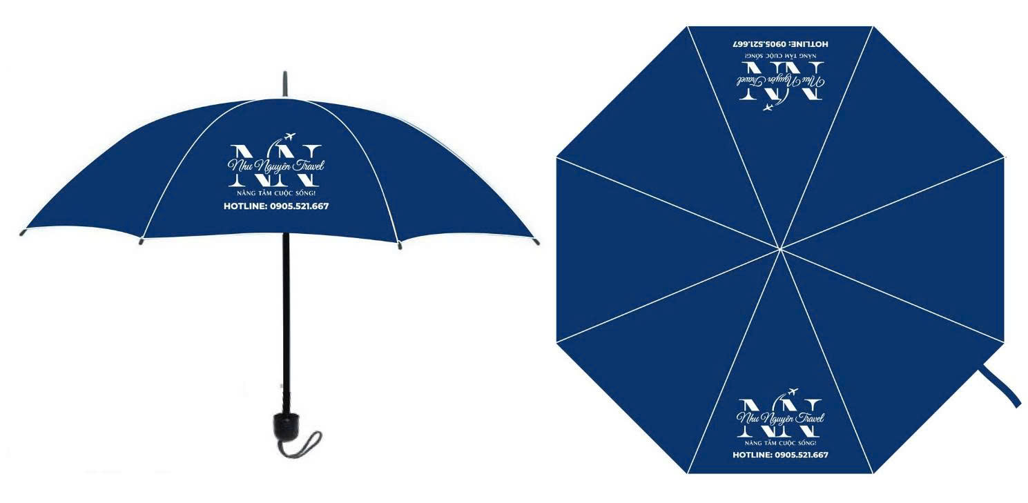 Dù cầm tay UV in logo theo yêu cầu