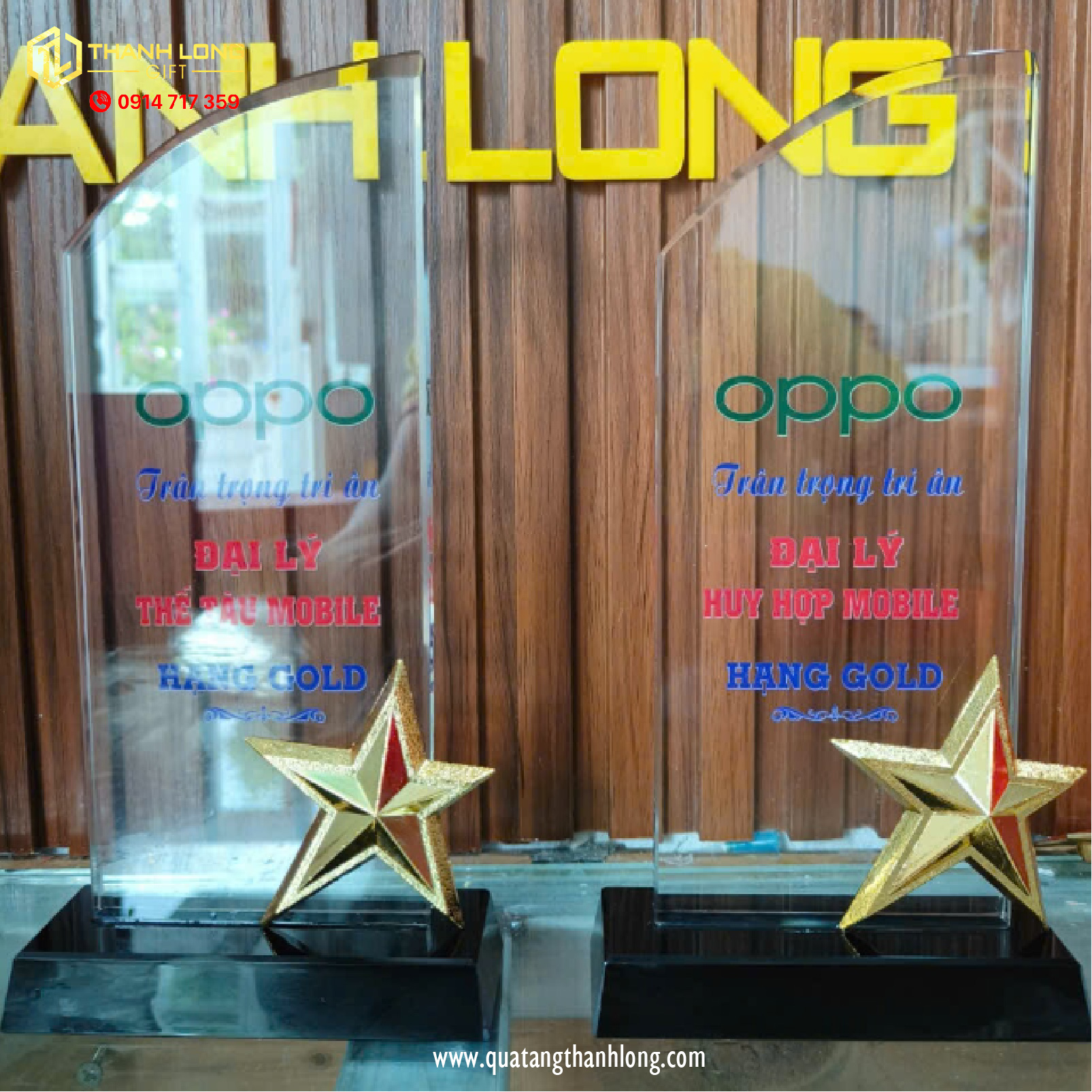 CÚP VINH DANH - OPPO VIỆT NAM