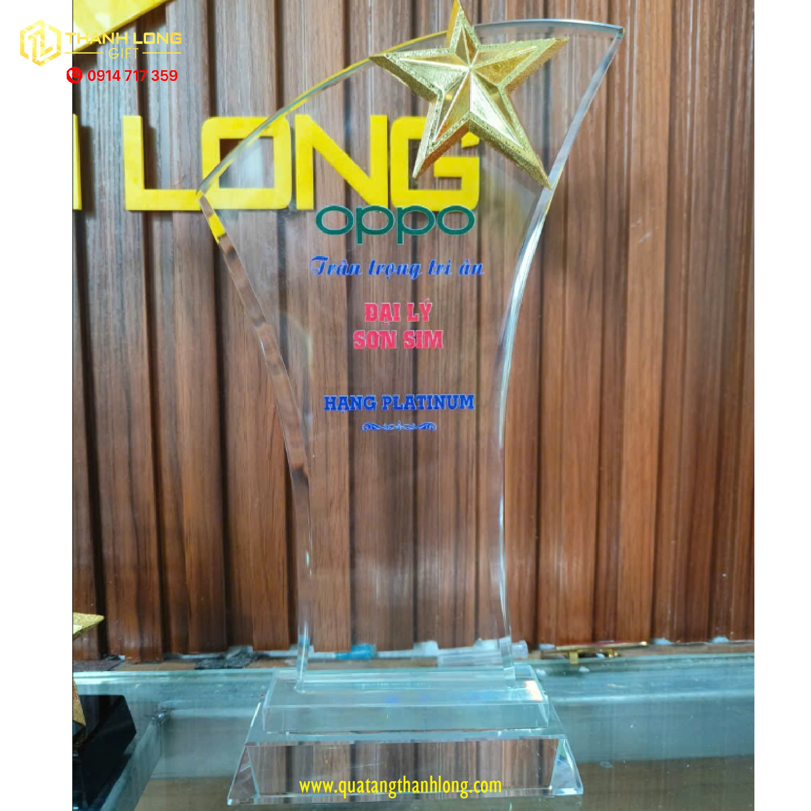 CÚP VINH DANH - OPPO VIỆT NAM