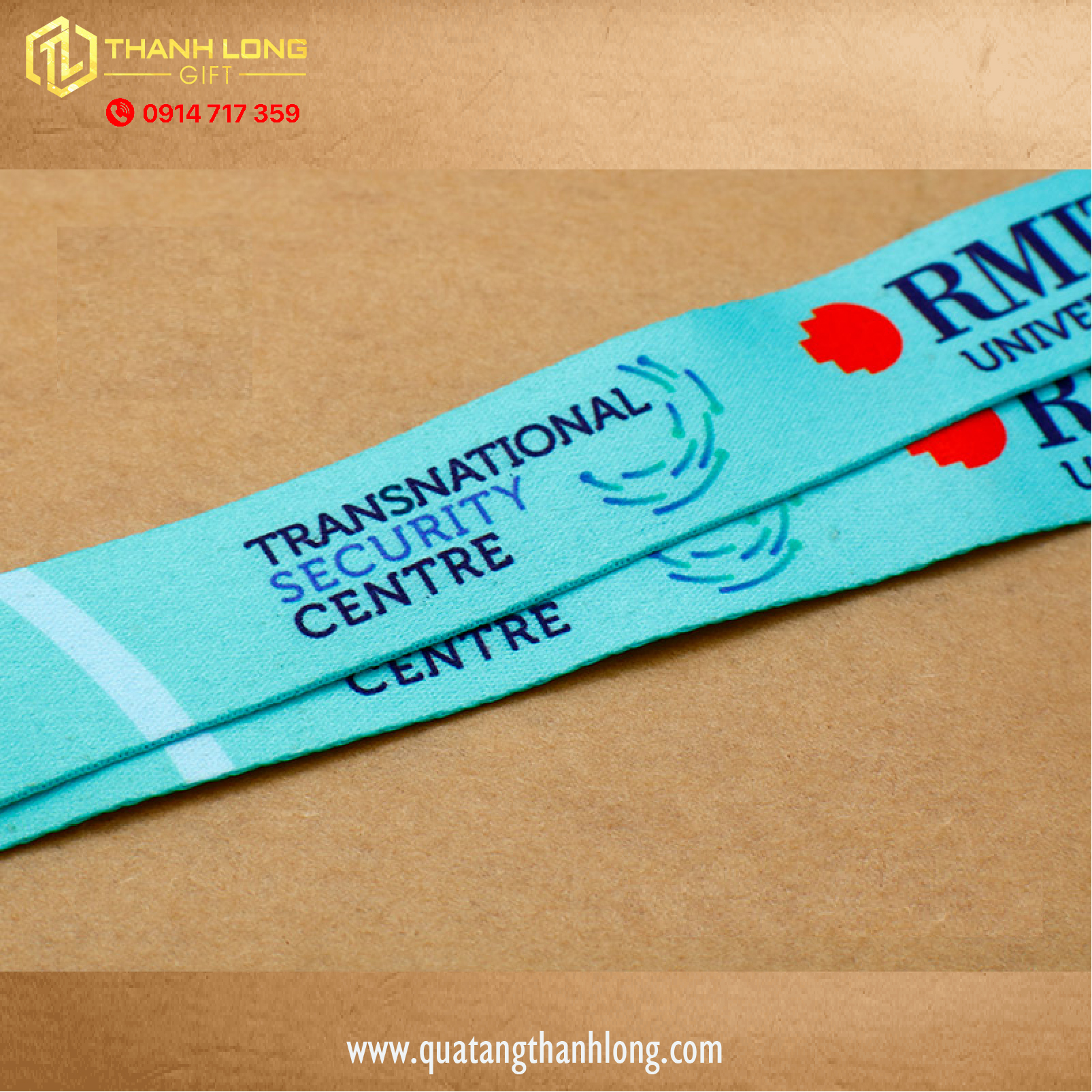 Dây đeo thẻ trường đại học Rmit - in theo yêu cầu