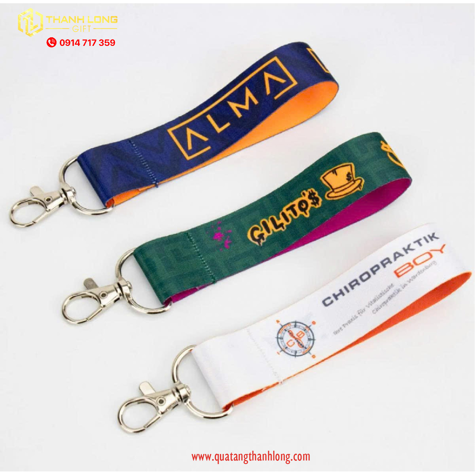 Dây đeo móc khóa  - in logo theo yêu cầu