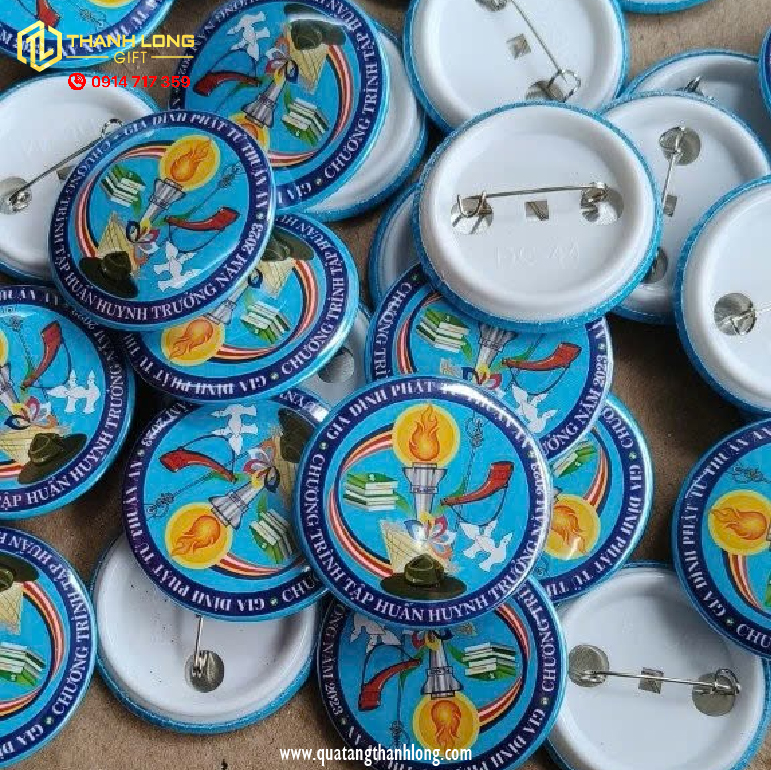 Huy Hiệu Nhựa đường kính 5.8cm