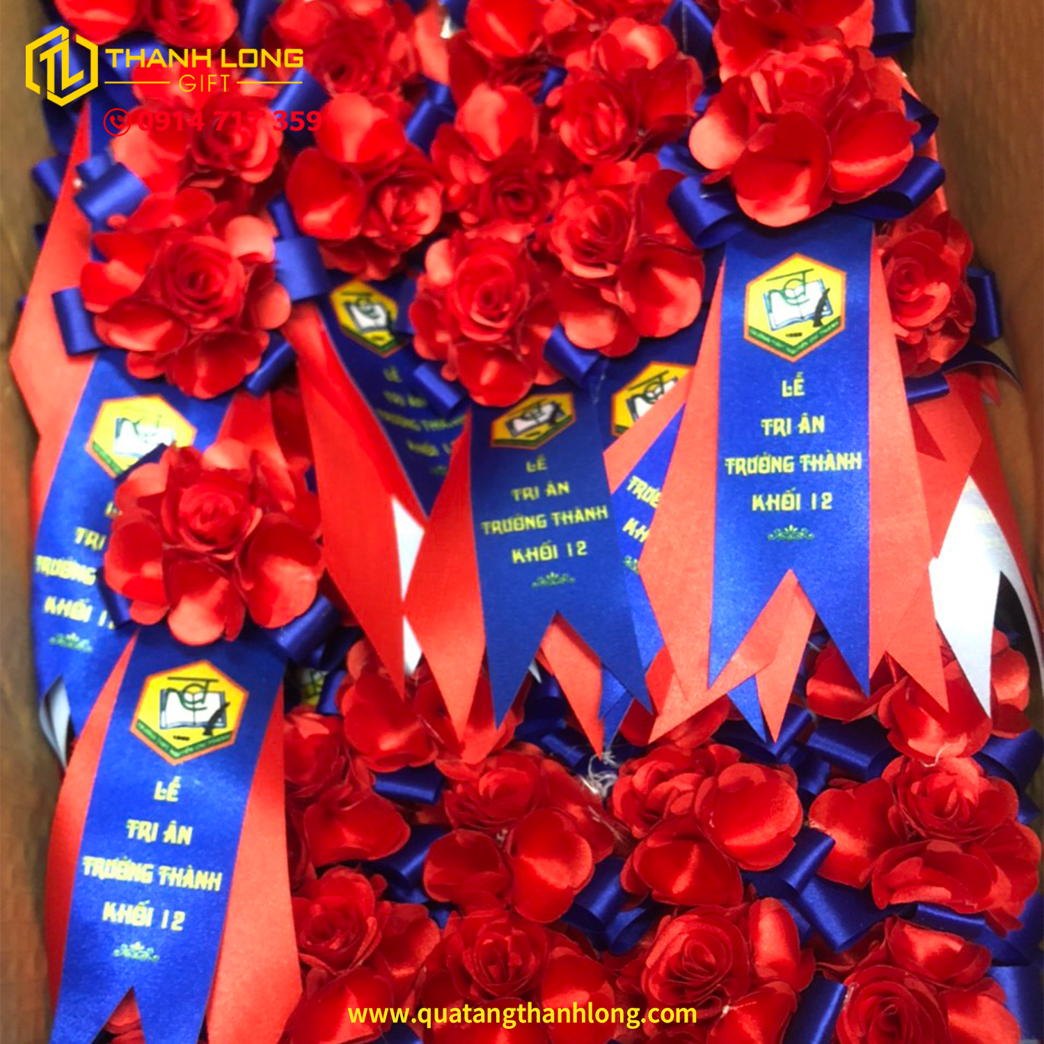 Hoa Vải Cài Áo Cao Cấp - In Theo Yêu Cầu