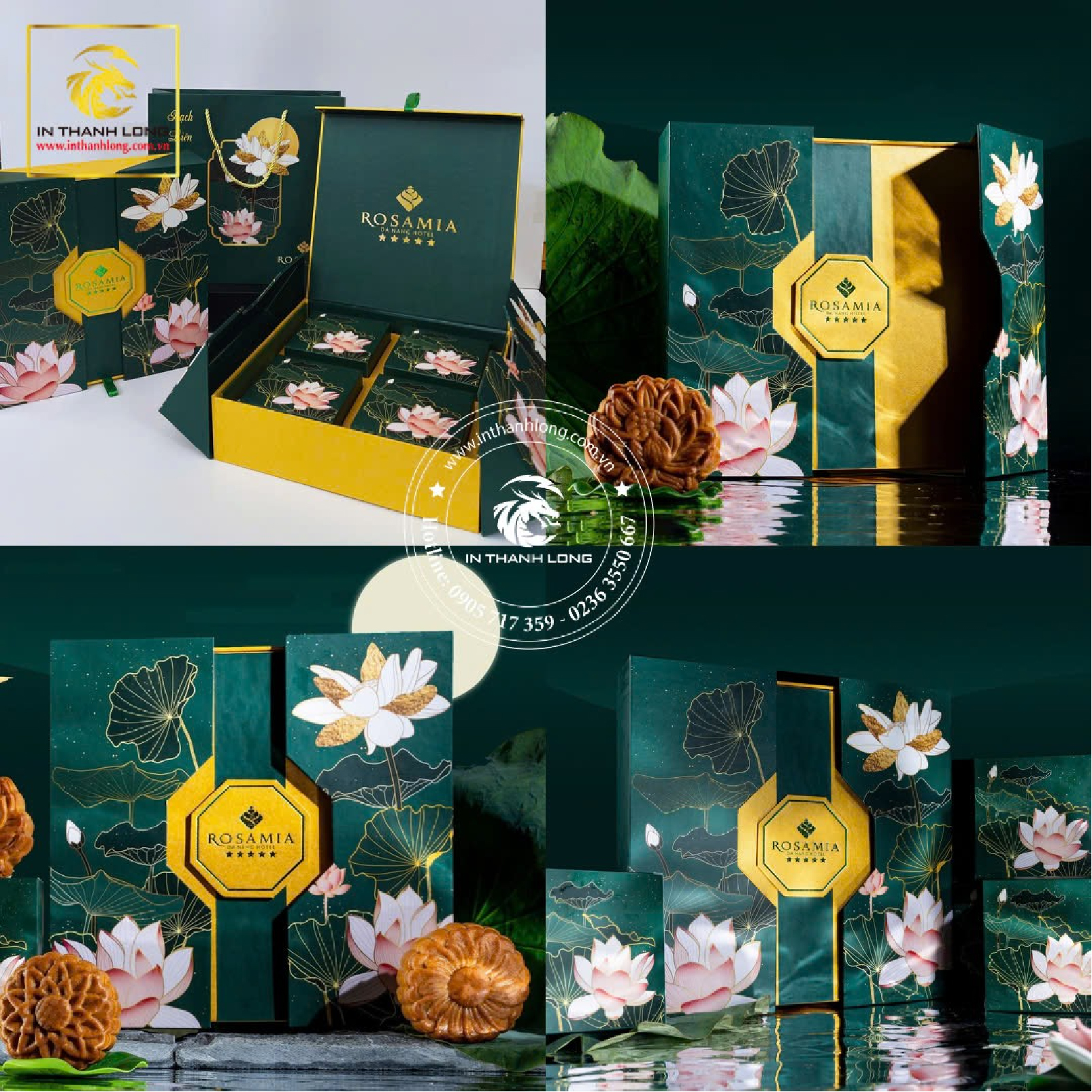 Hộp Bánh Trung Thu Nắp Mở Nam Châm