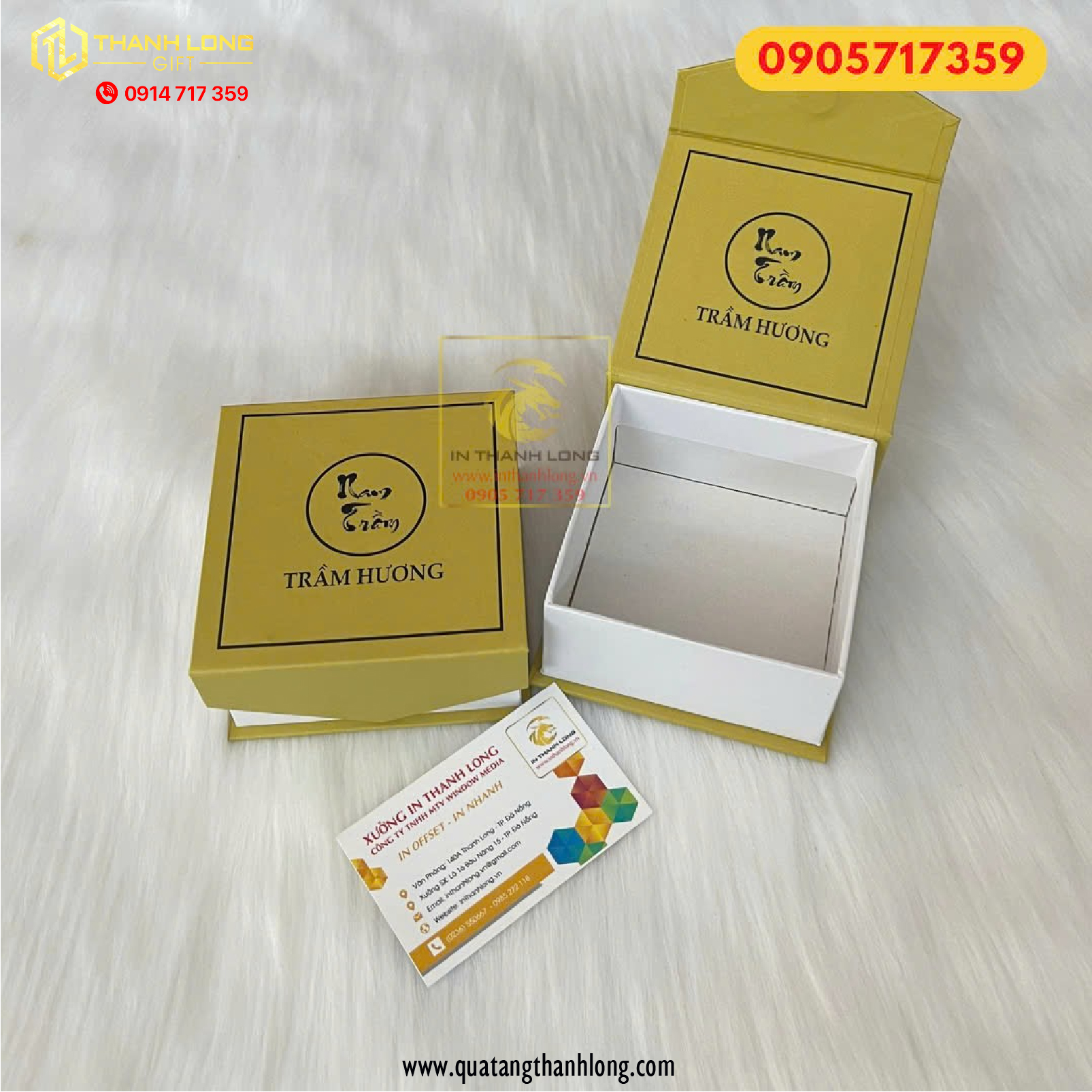 Hộp Trầm Hương Nắp Lật Nam Châm Nam Trầm