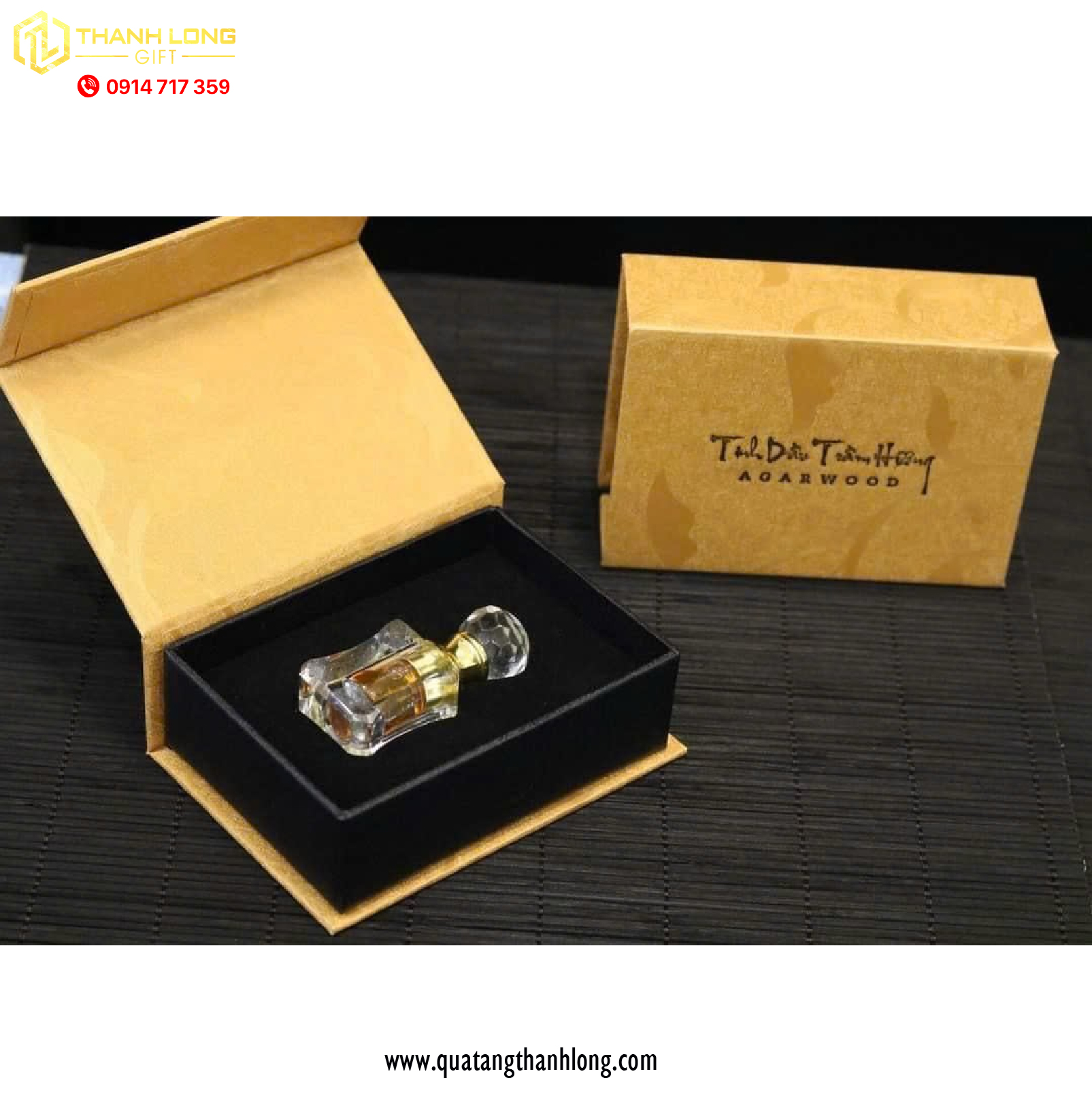 Hộp Trầm Hương Nắp Lật Nam Châm